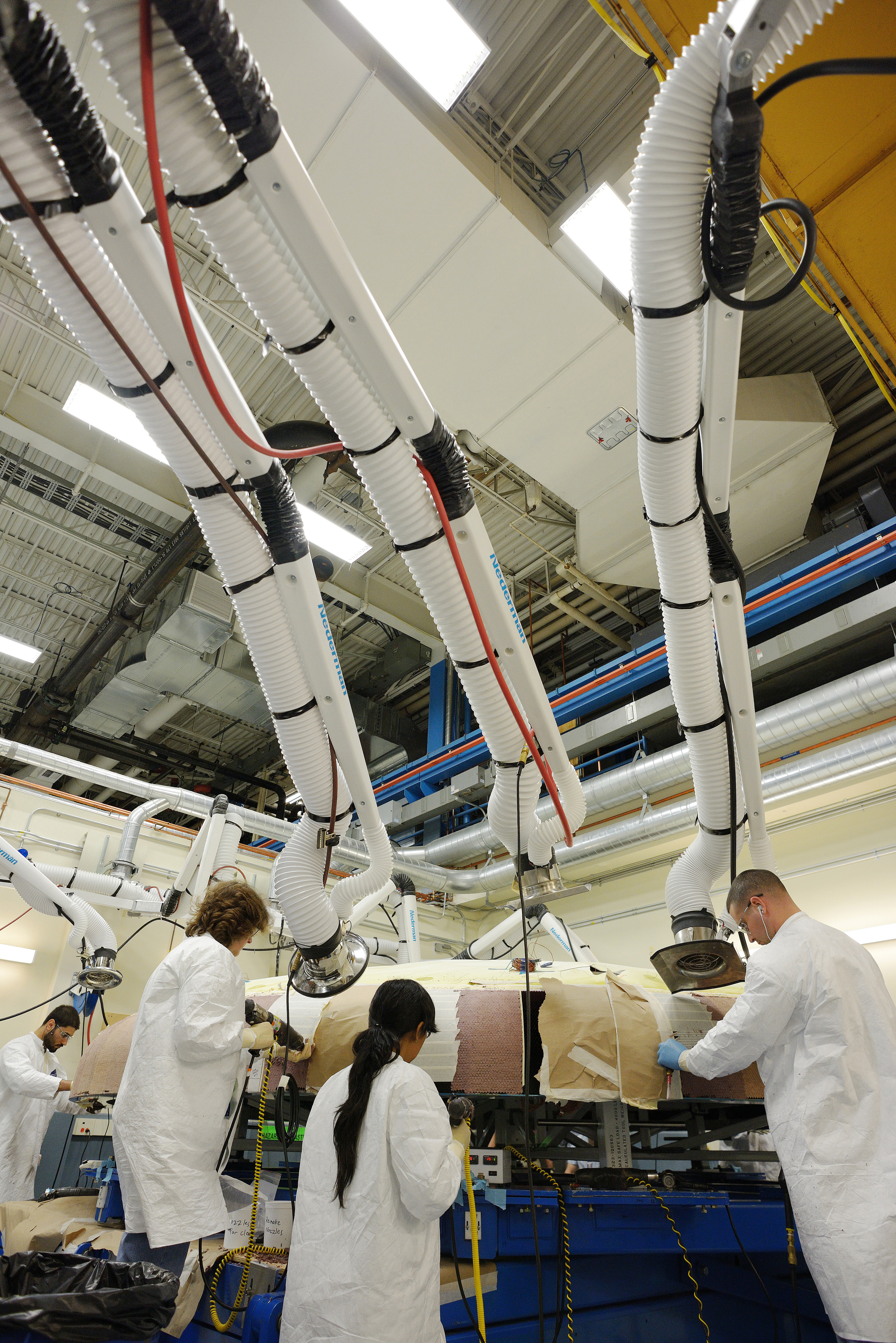 Orion EFT-1 heat shield manufacturing