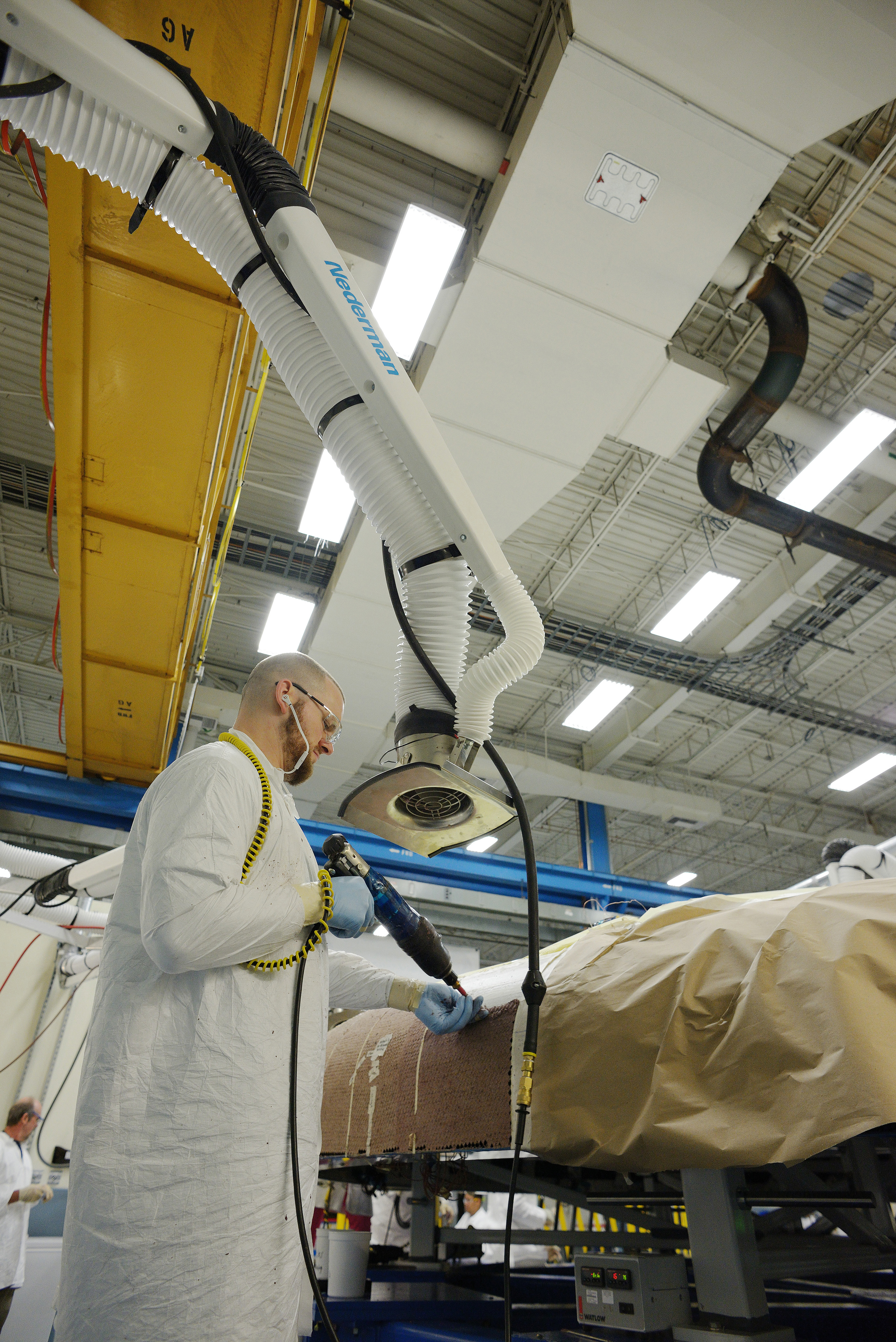 Orion EFT-1 heat shield manufacturing