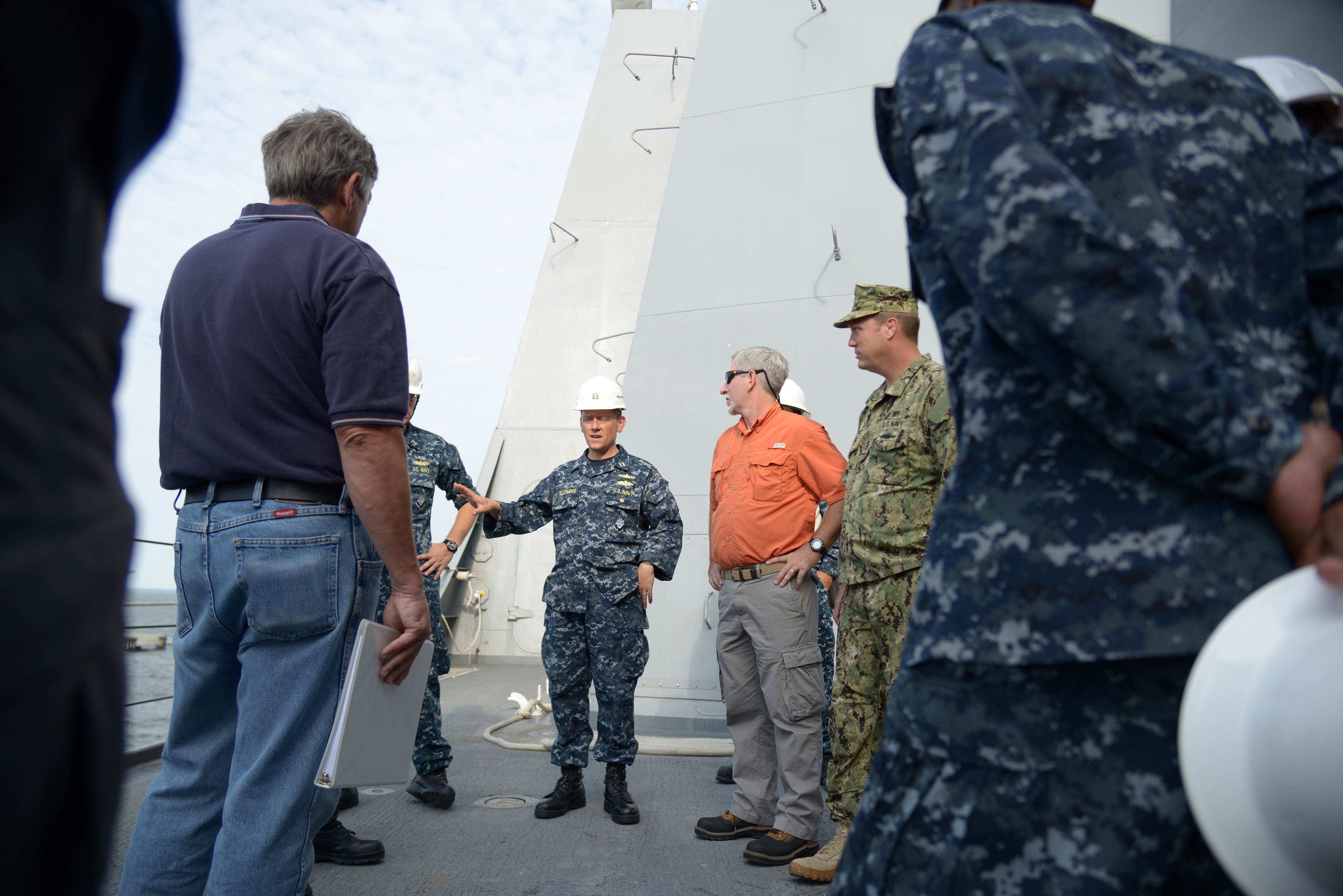 Orion stationary recovery test at Norfolk Naval Base in Virginia