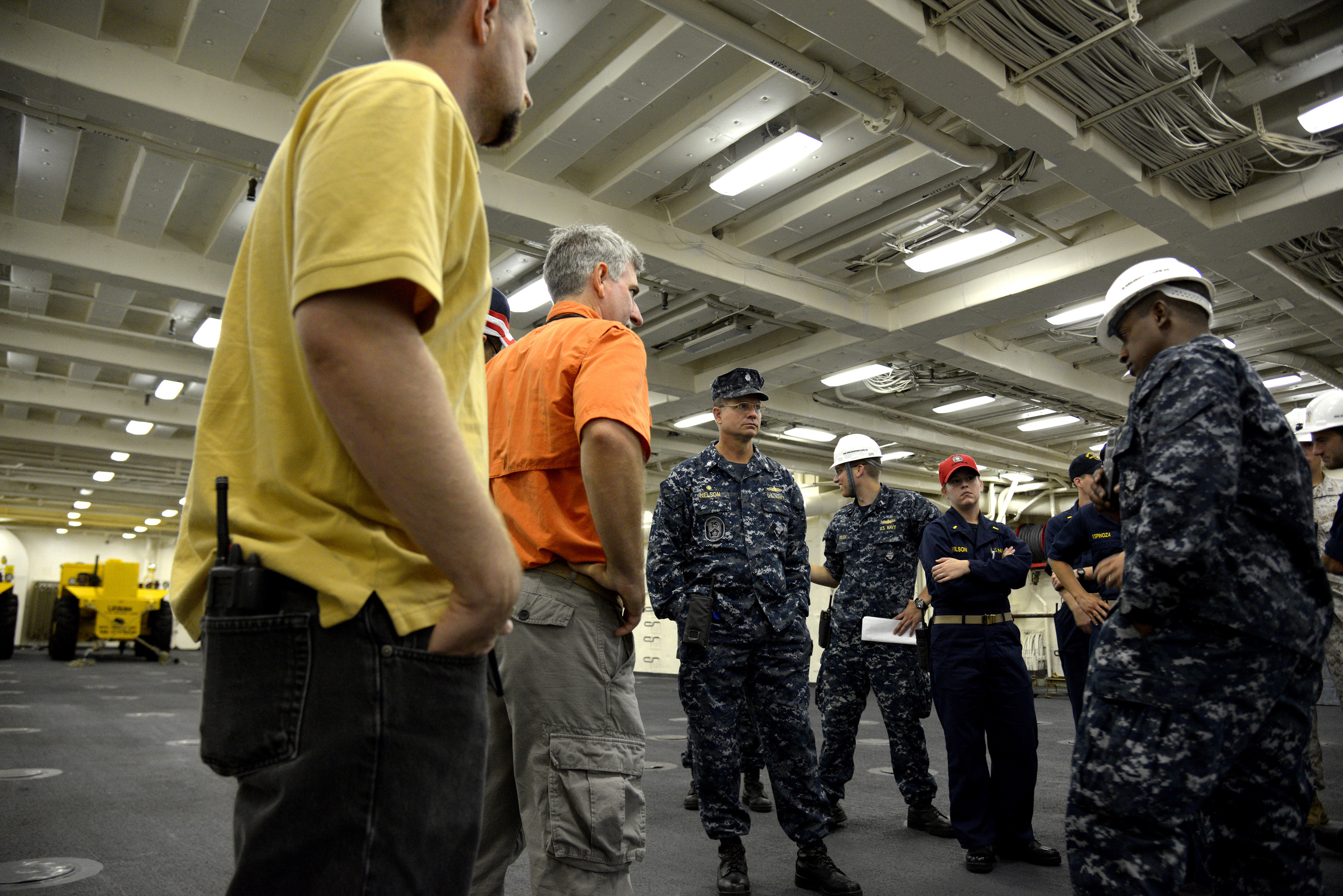 Orion stationary recovery test at Norfolk Naval Base in Virginia