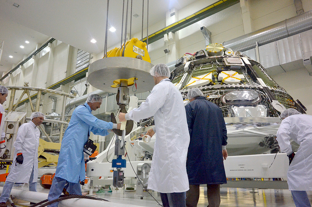 Orion Weight and Center of Gravity Test
