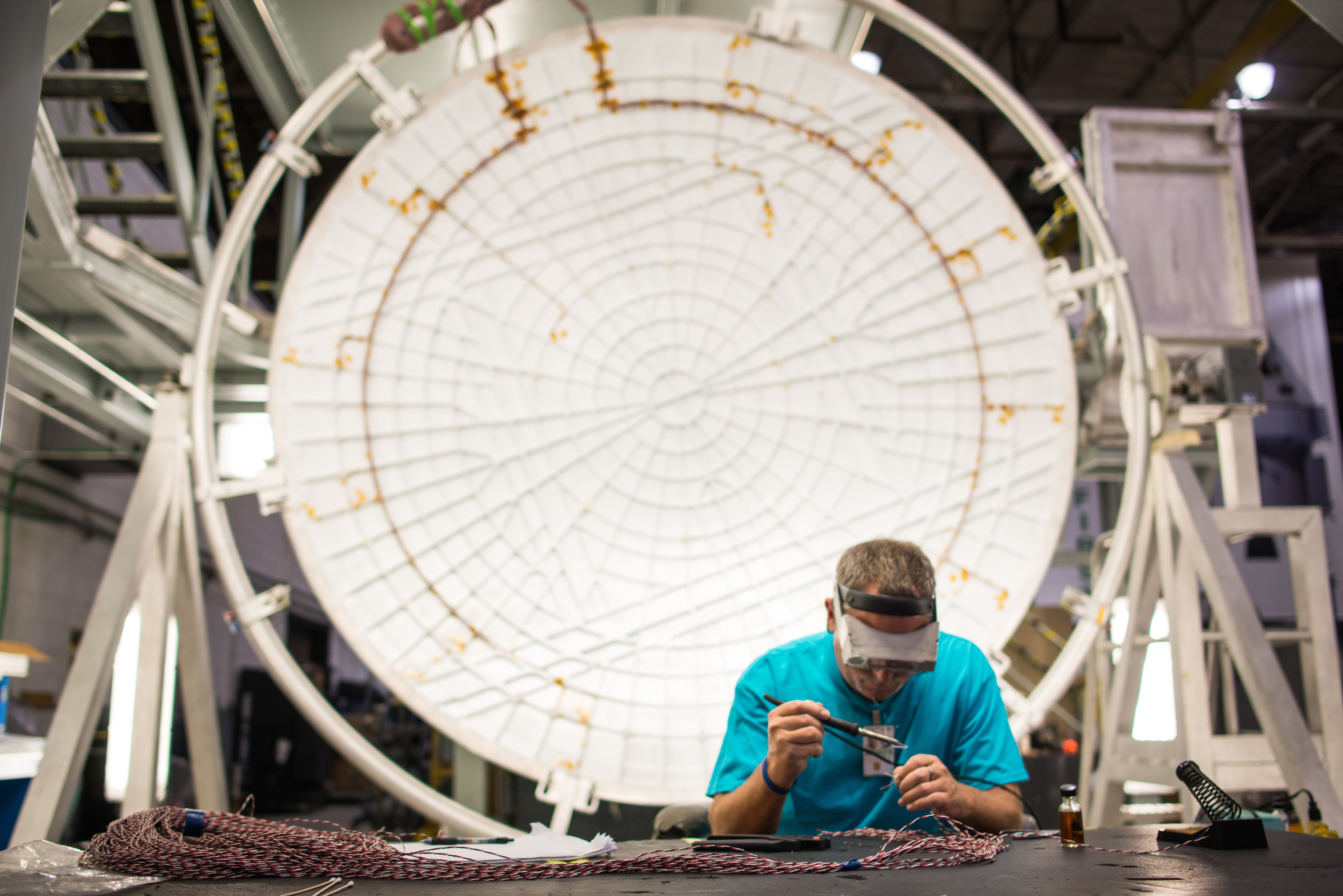 Preparing Orion pieces for welding