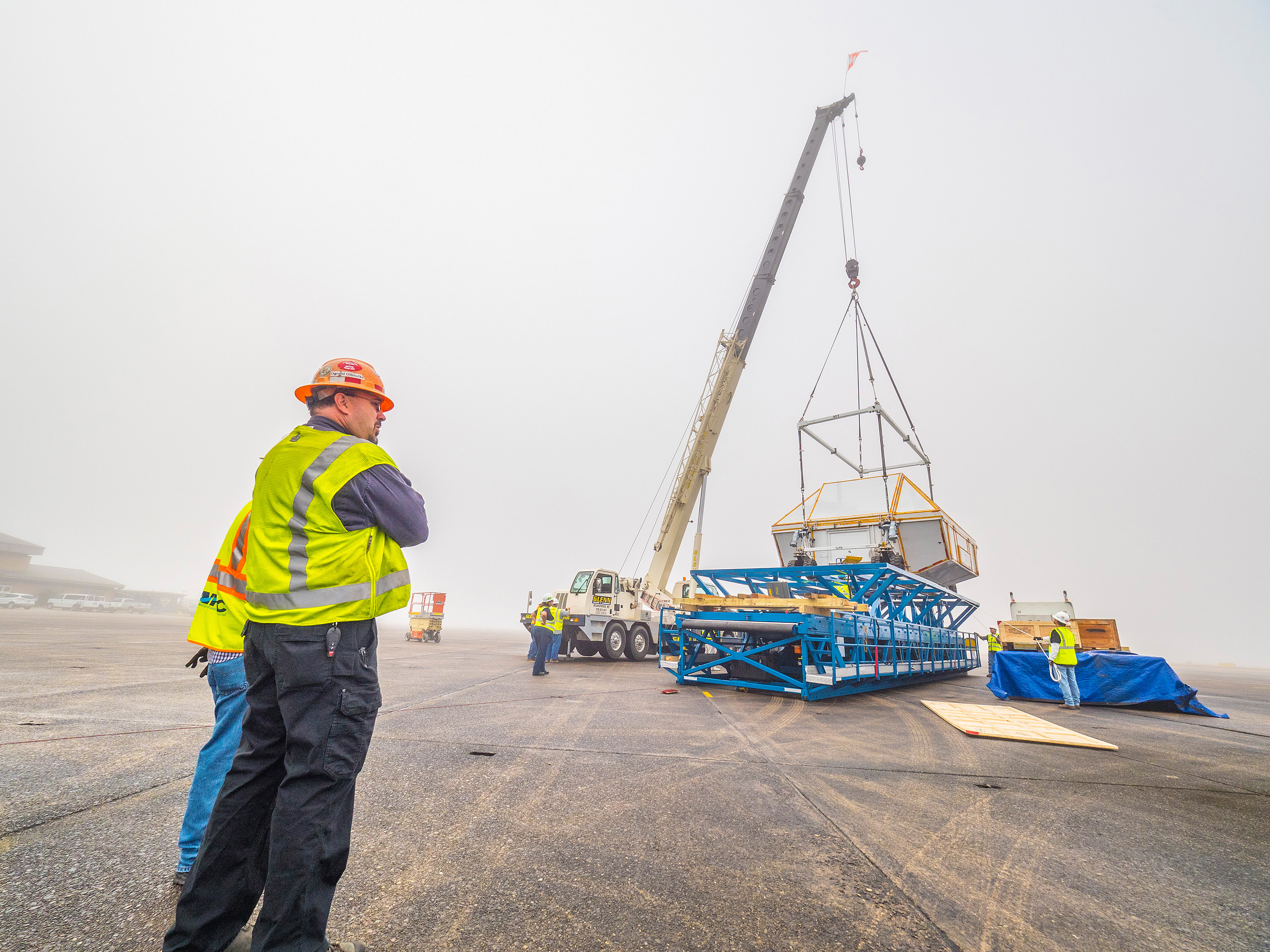 Orion is loaded on Super Guppy