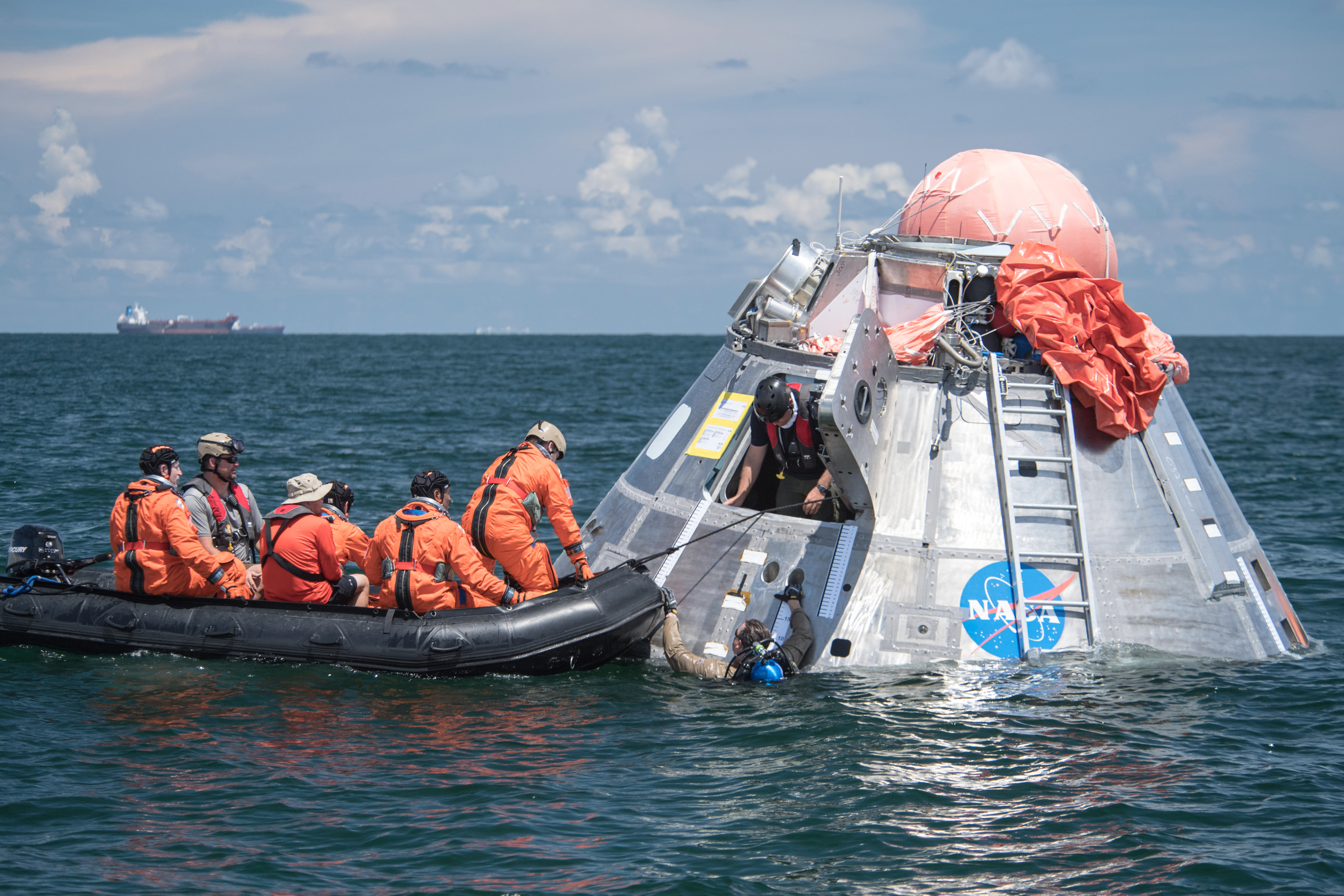 Orion crew egress testing