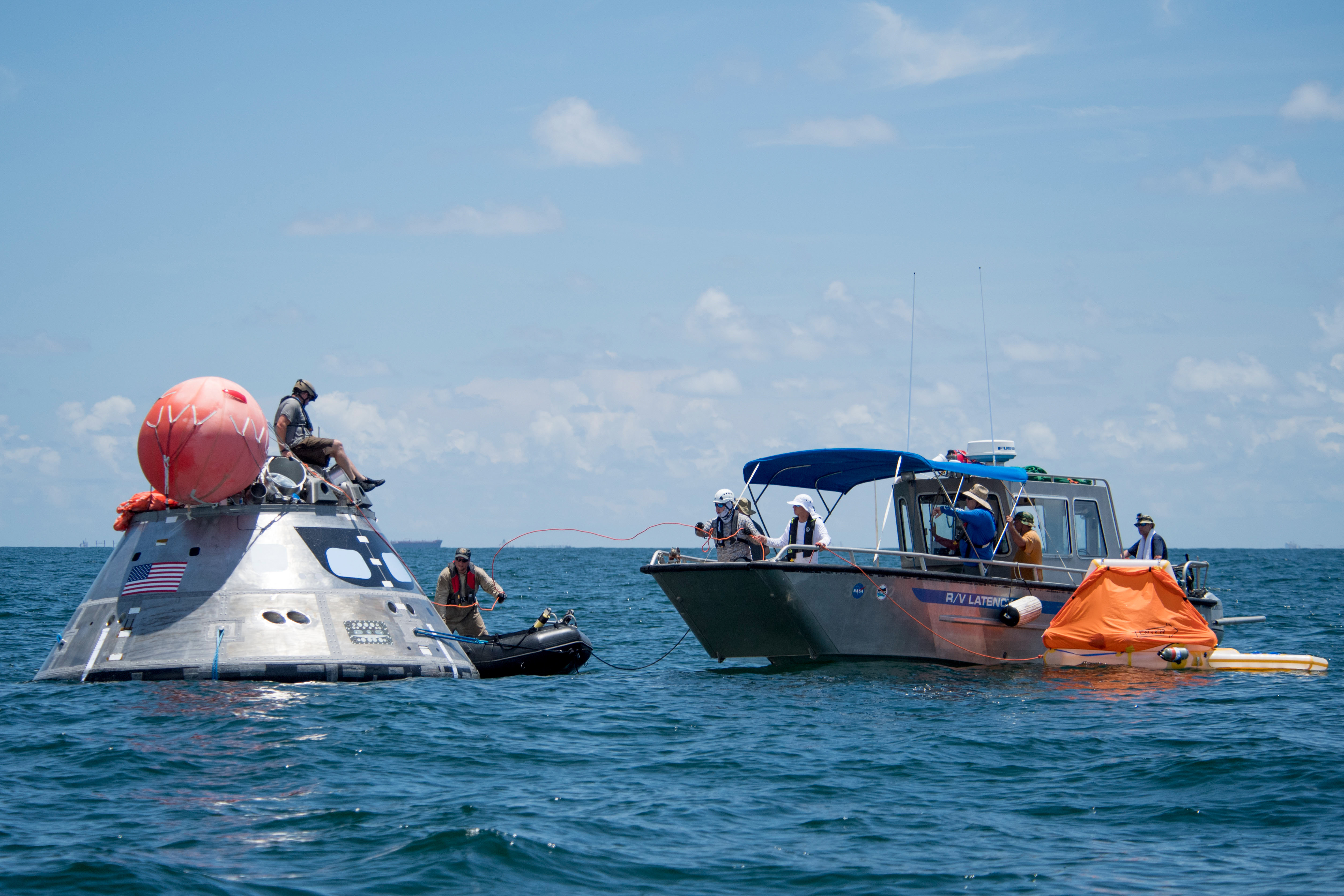 Orion crew egress testing