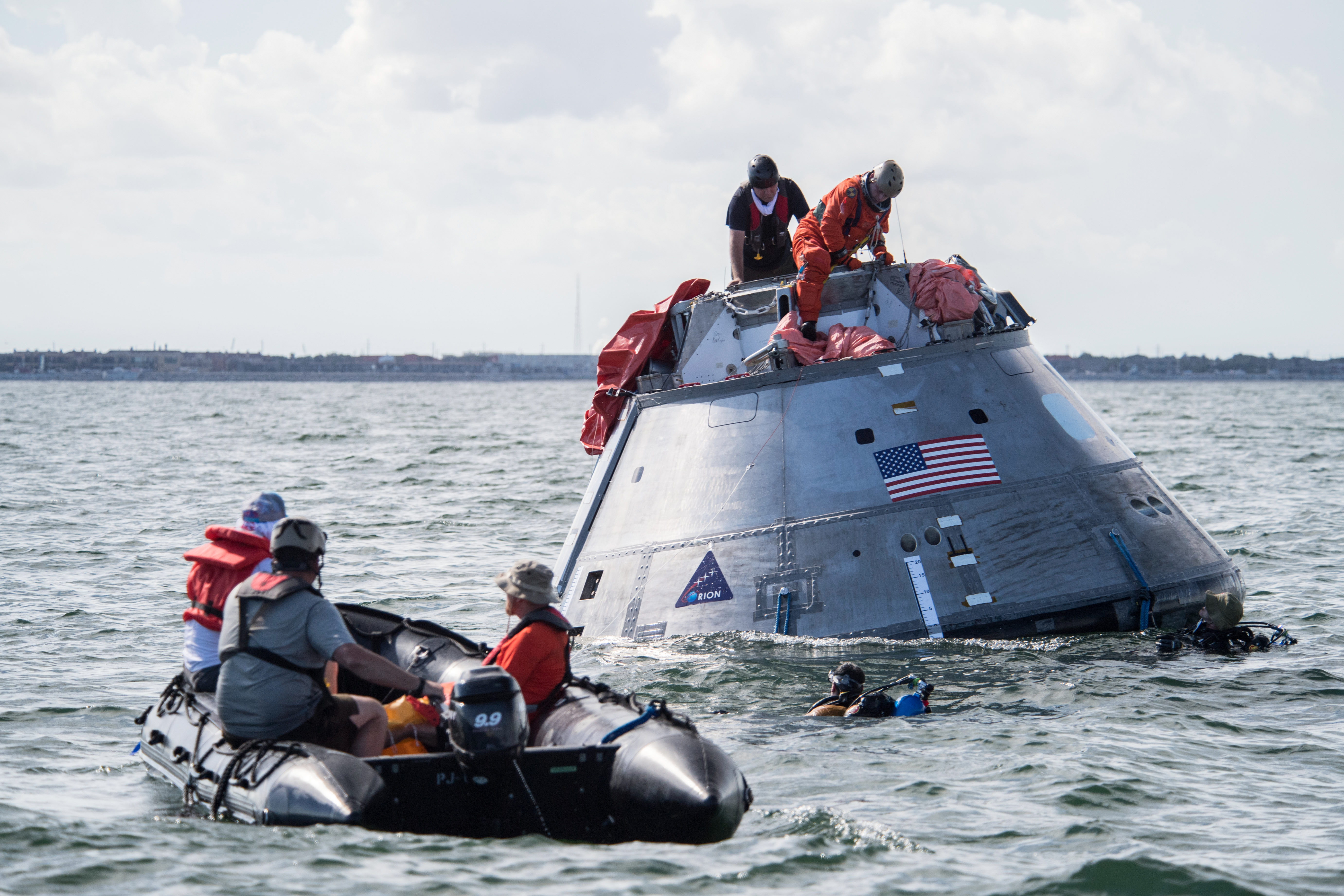 Orion crew egress testing