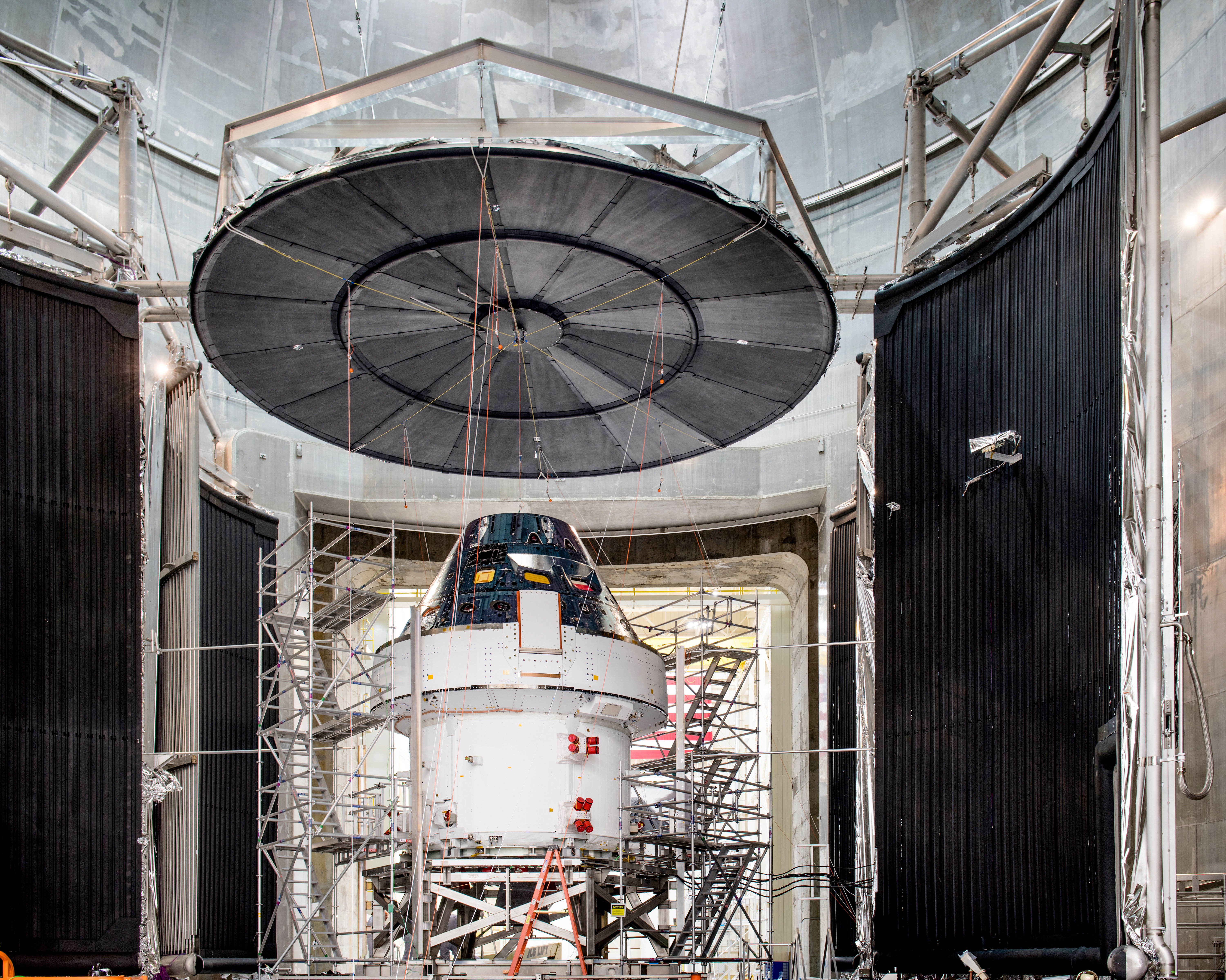 Orion environmental testing at Plum Brook