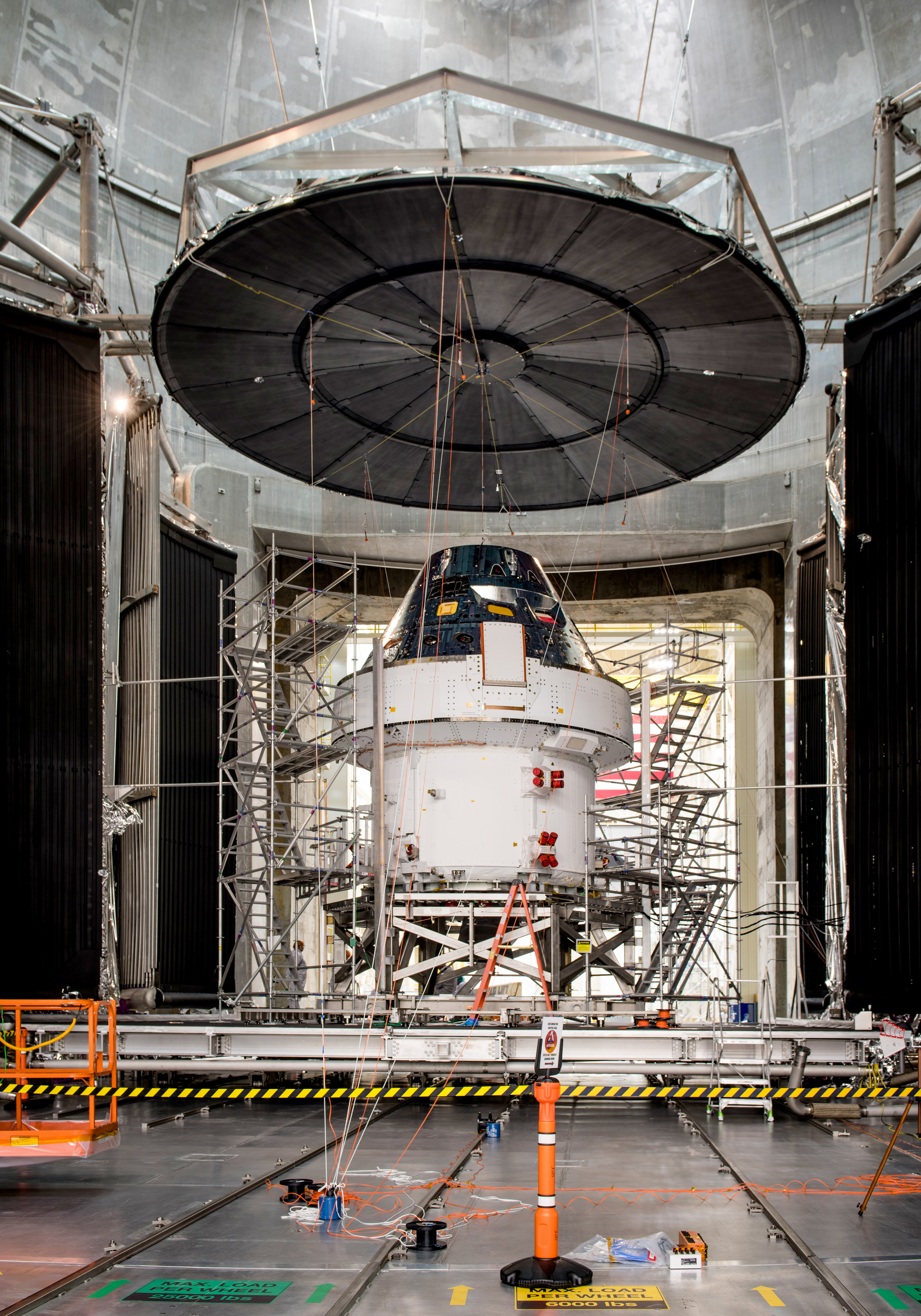 Orion environmental testing at Plum Brook