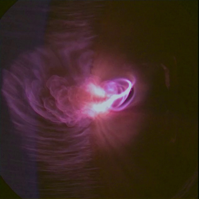 Plasma surrounds vehicle during reentry