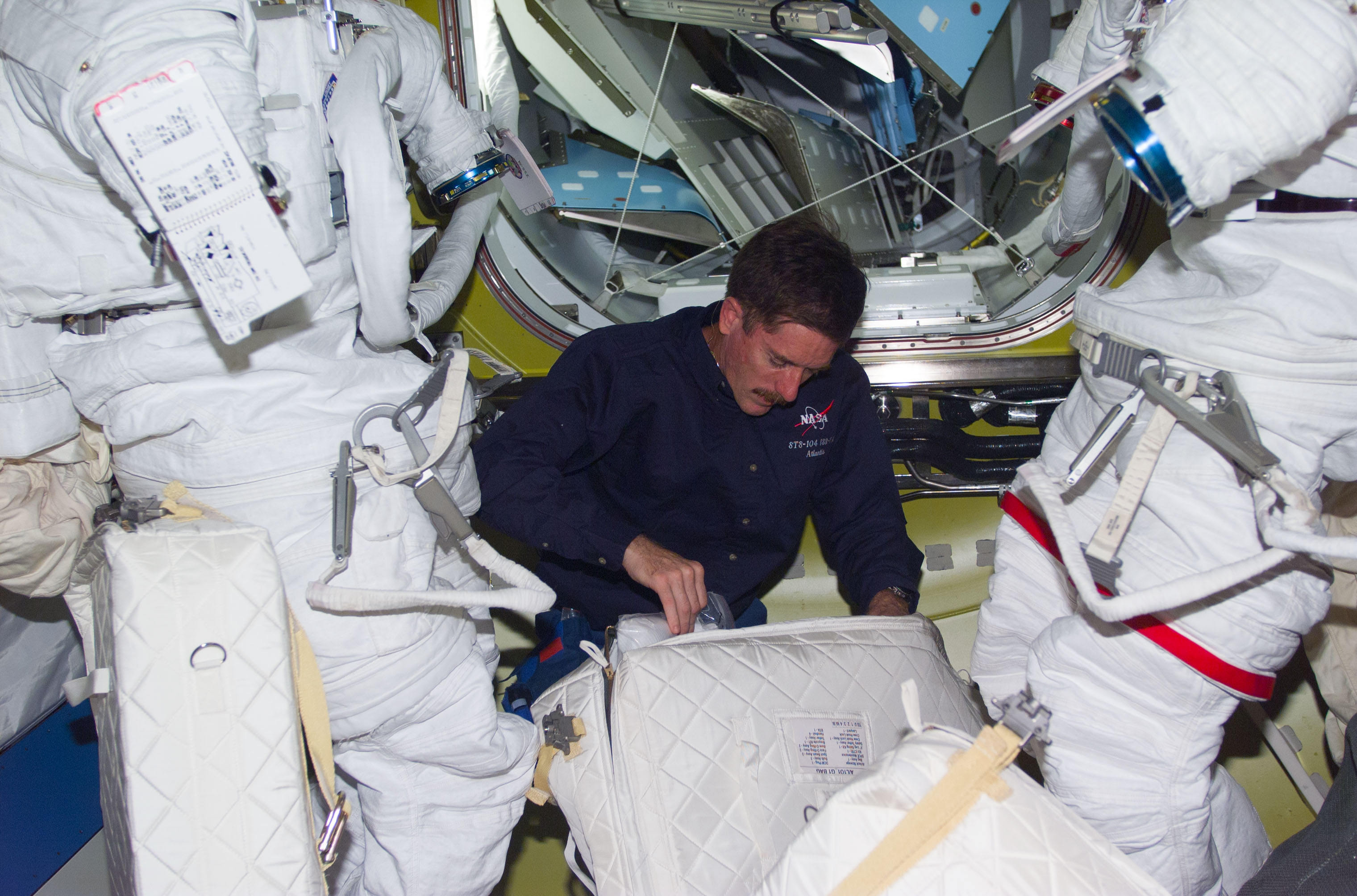 MS Reilly in Quest airlock