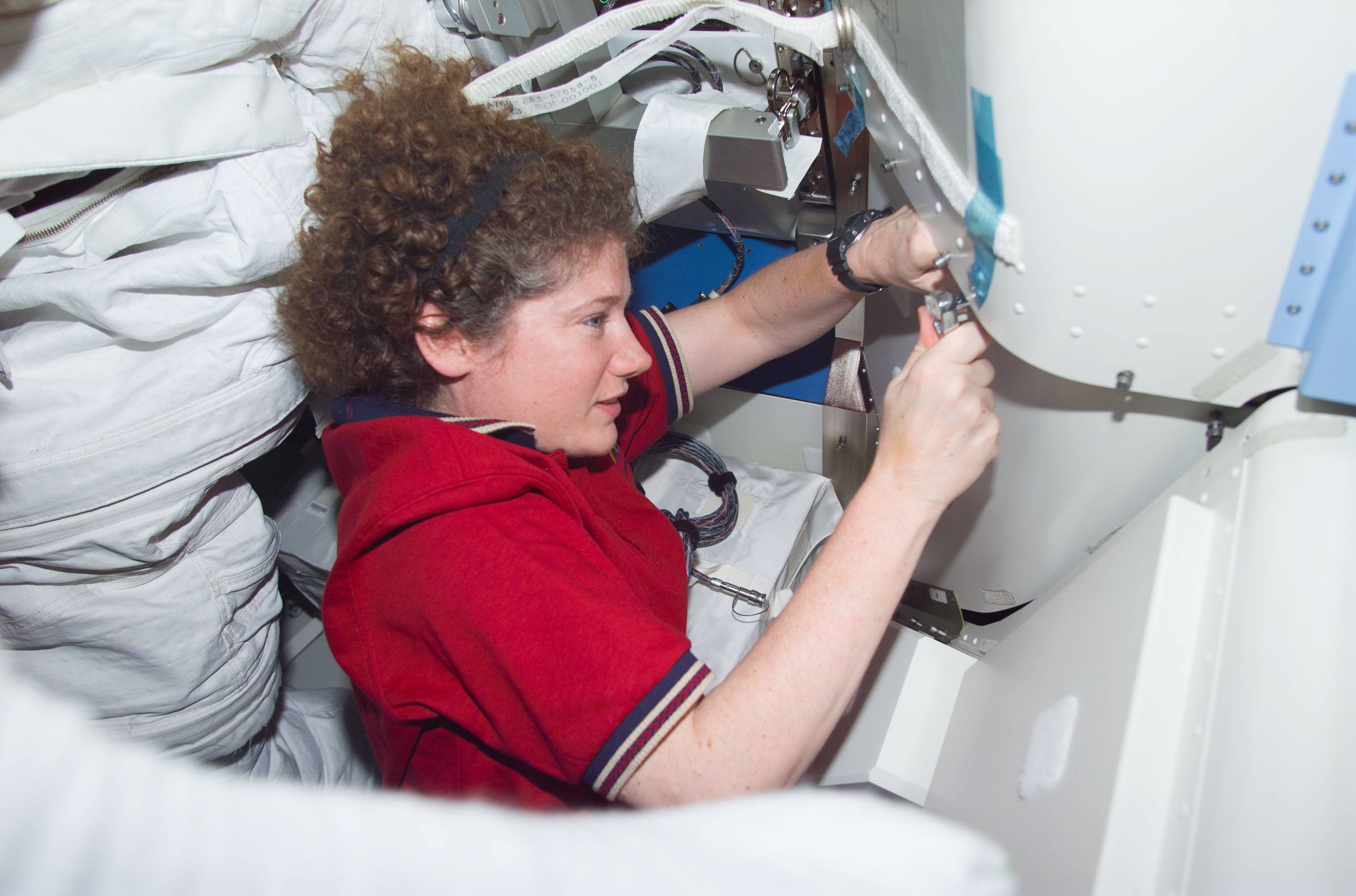 Expedition Two Helms in Quest airlock