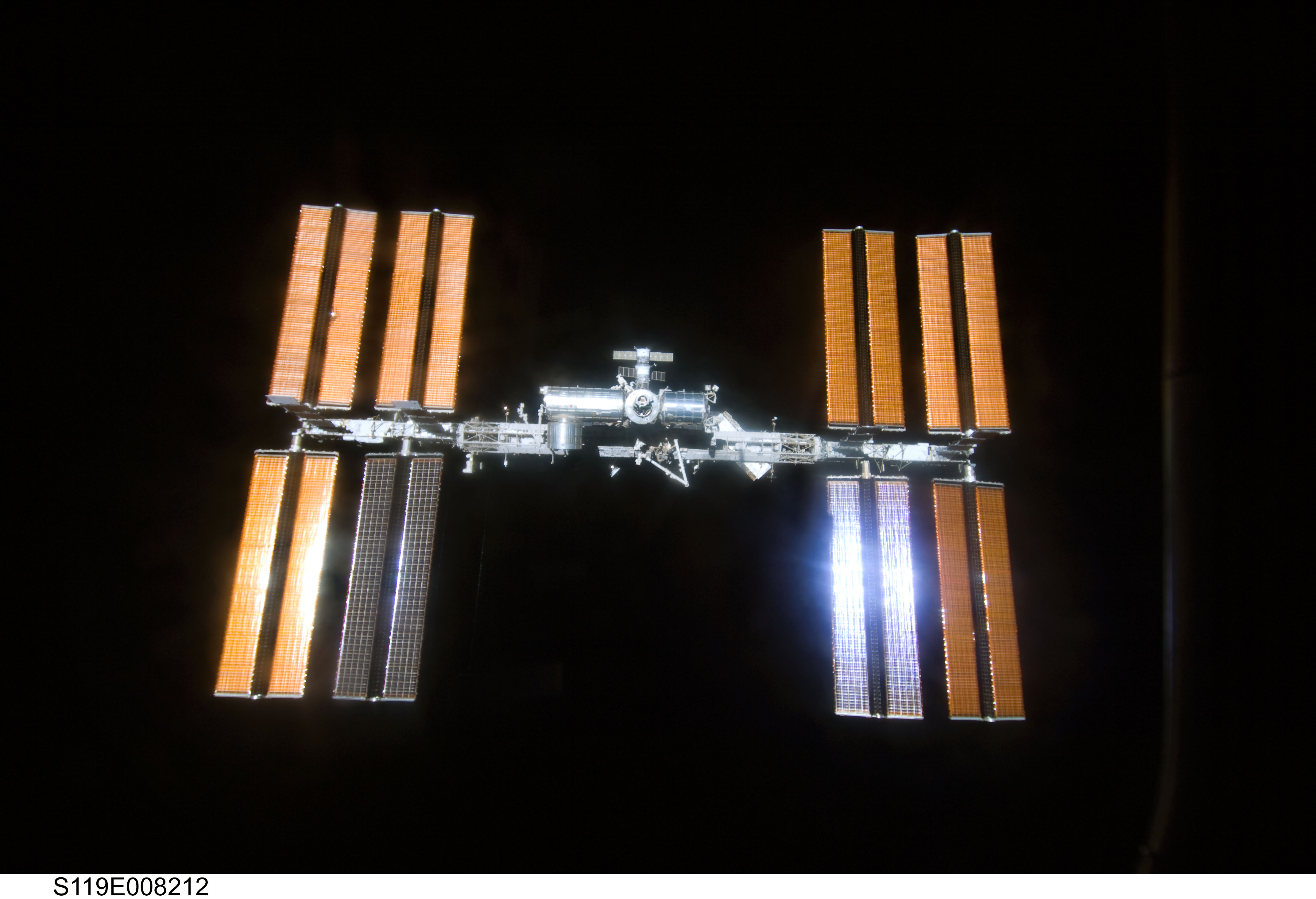 ISS Fly around views from STS-119