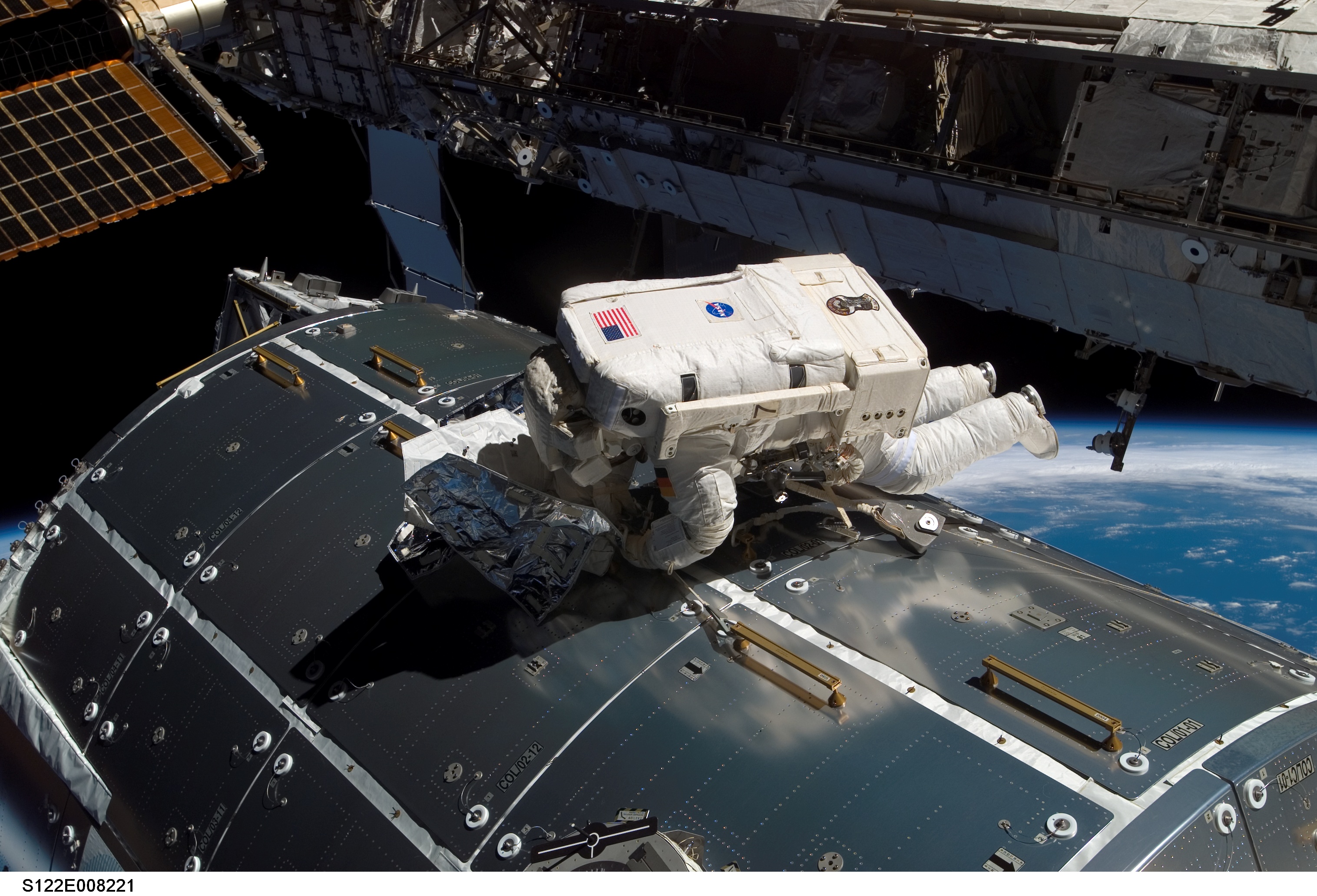 Schlegel during EVA 2