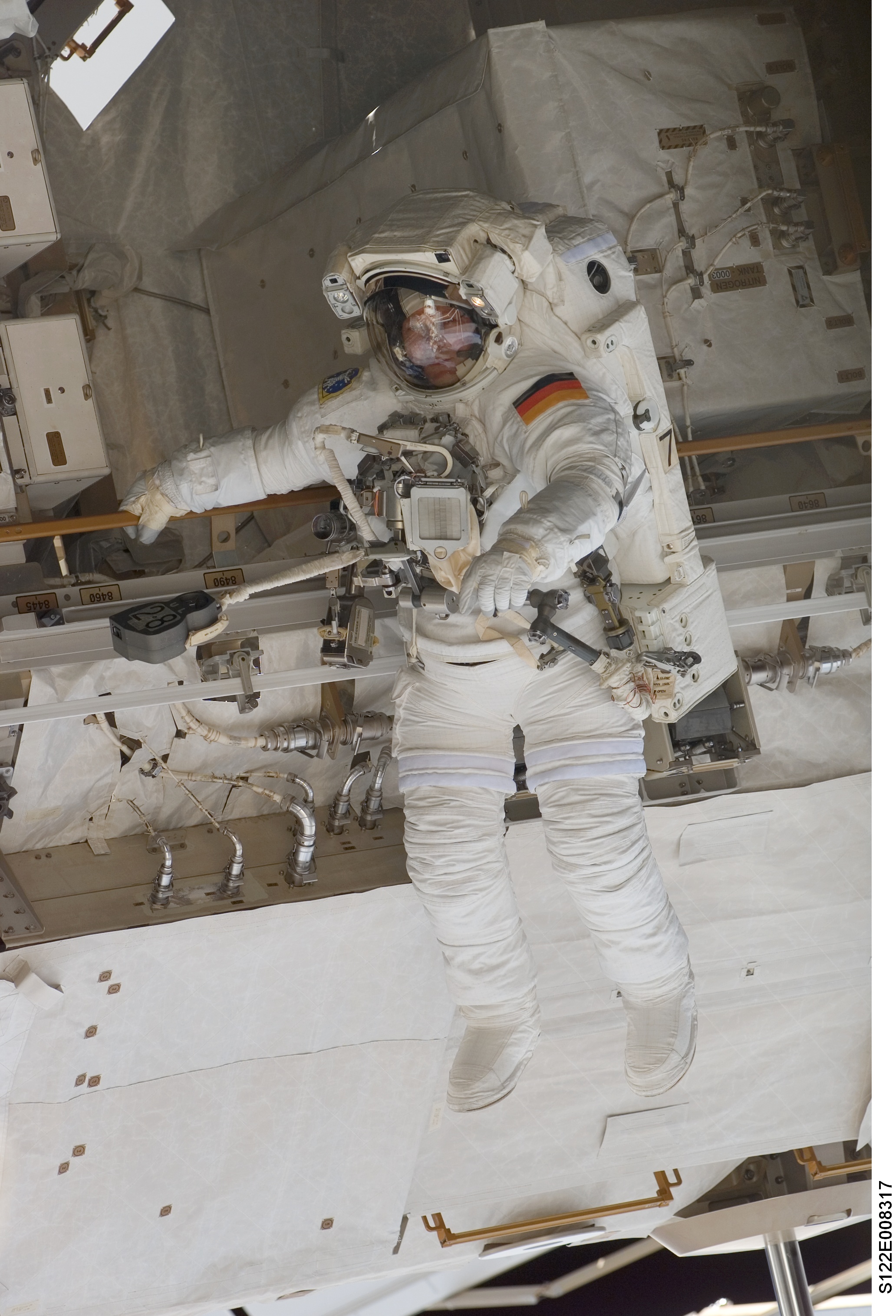 Schlegel during EVA 2