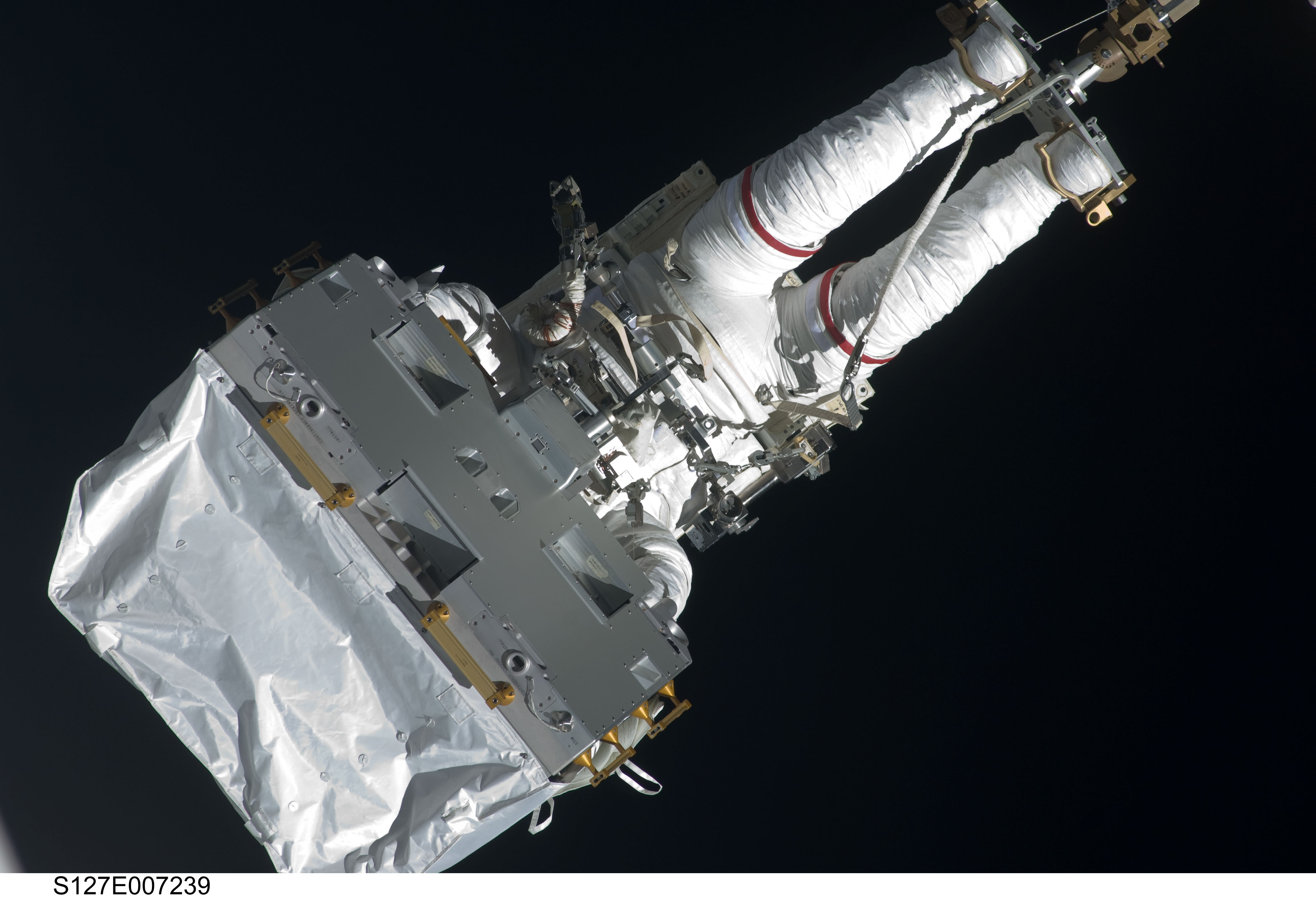 Wolf during EVA-2 on STS-127 / Expedition 20 Joint Operations