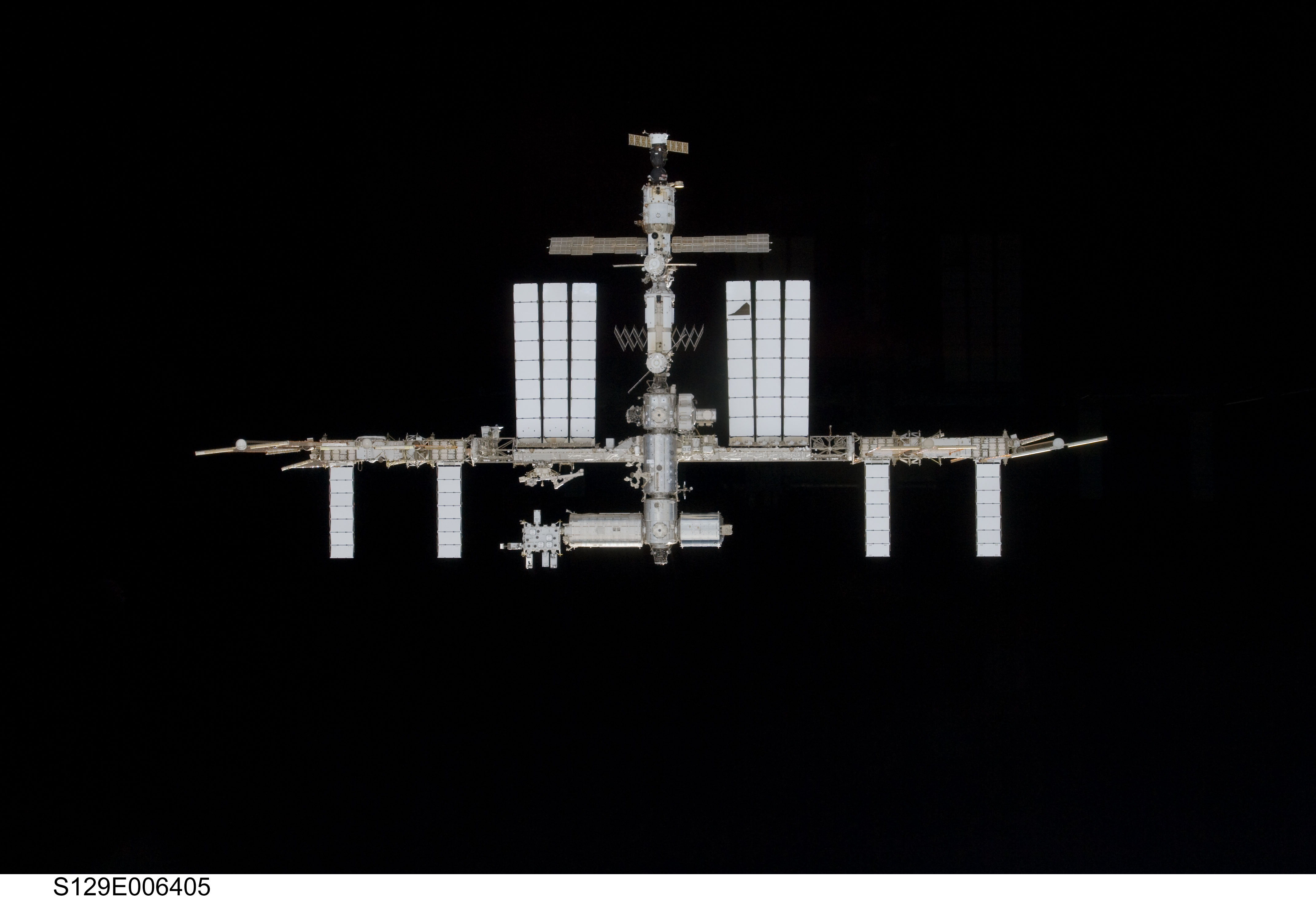 View of ISS taken during the STS-129 Approach