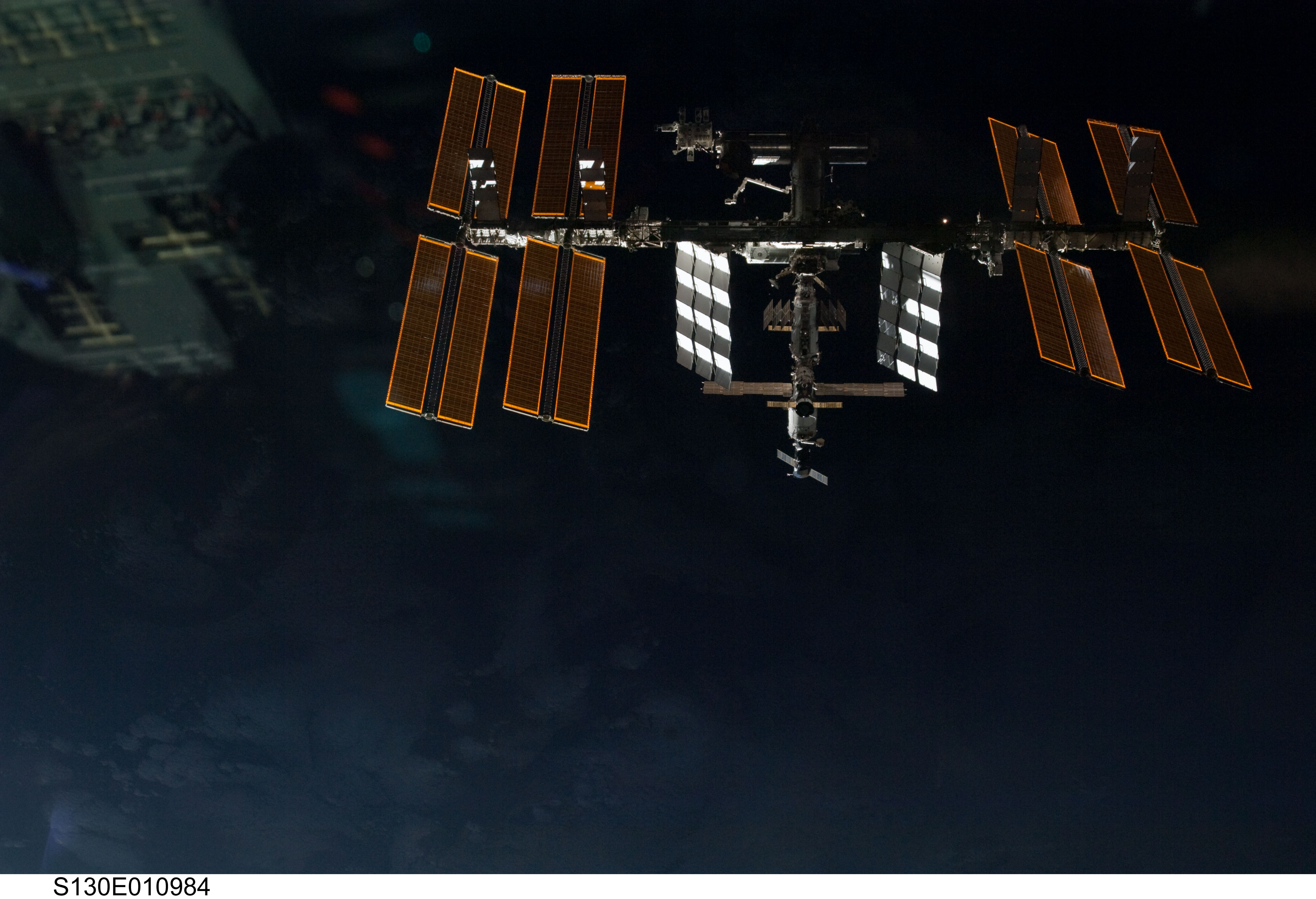 Overall View of ISS after Undocking