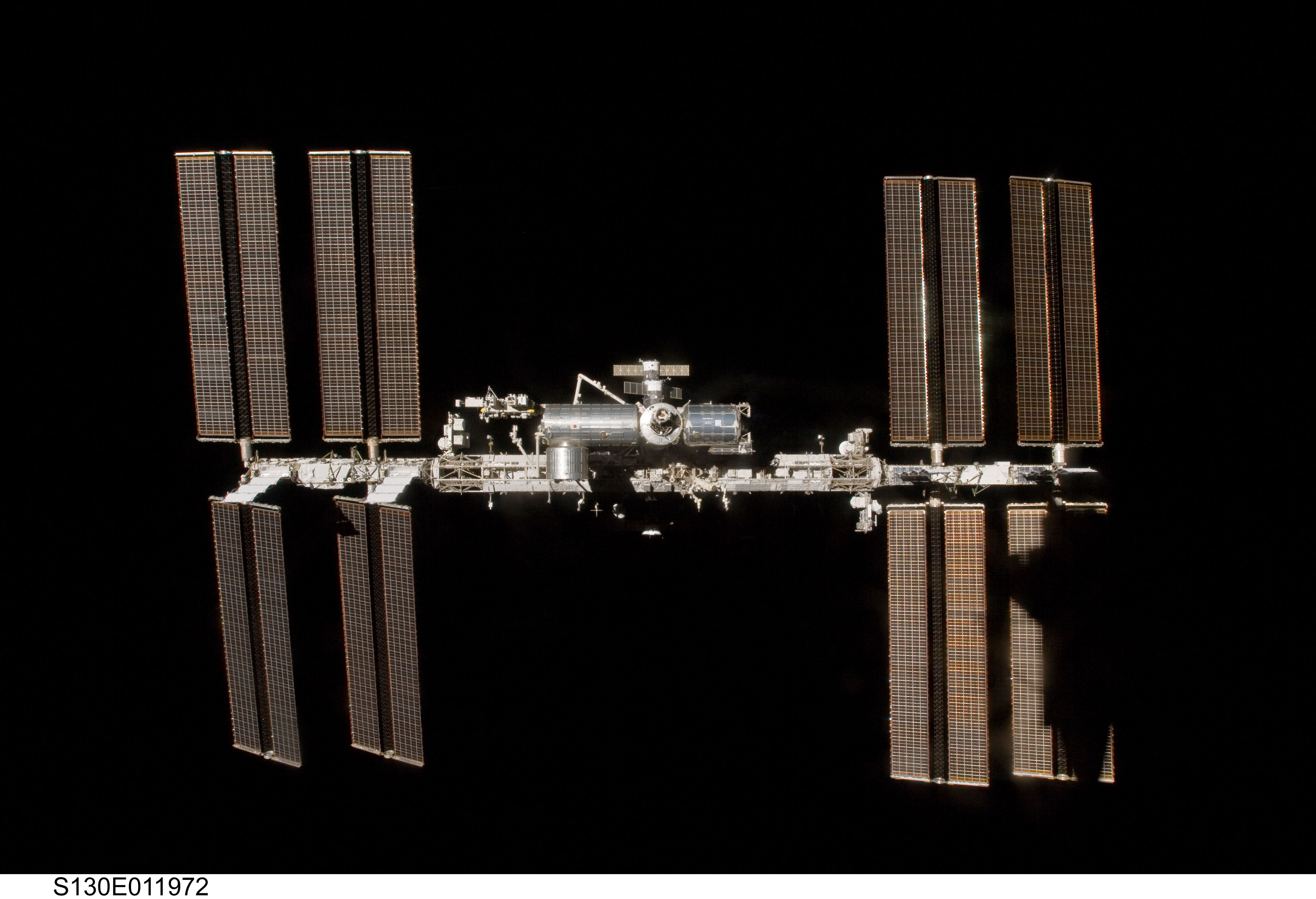 Overall View of ISS After STS-130 Undocking