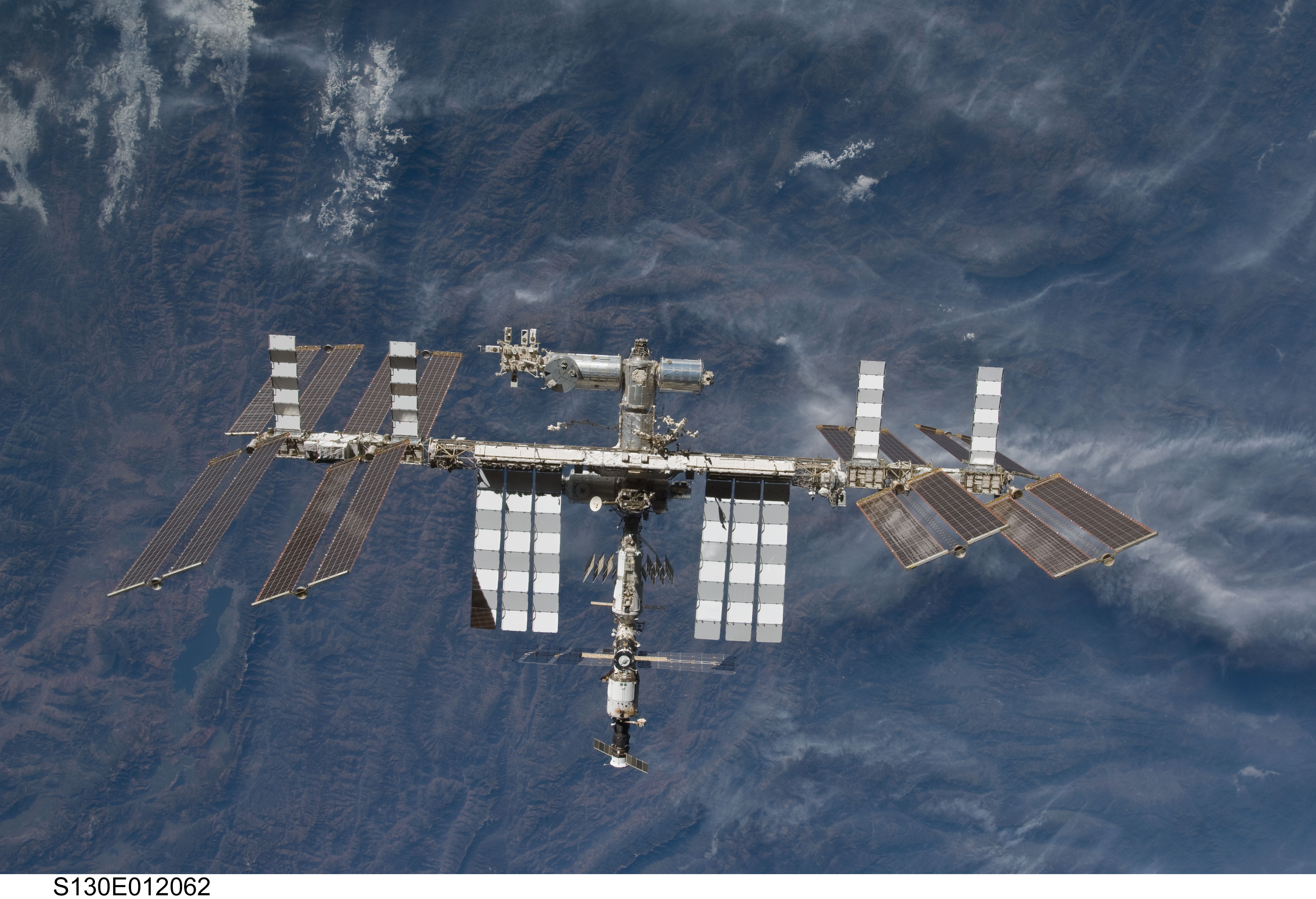 Overall View of ISS After STS-130 Undocking