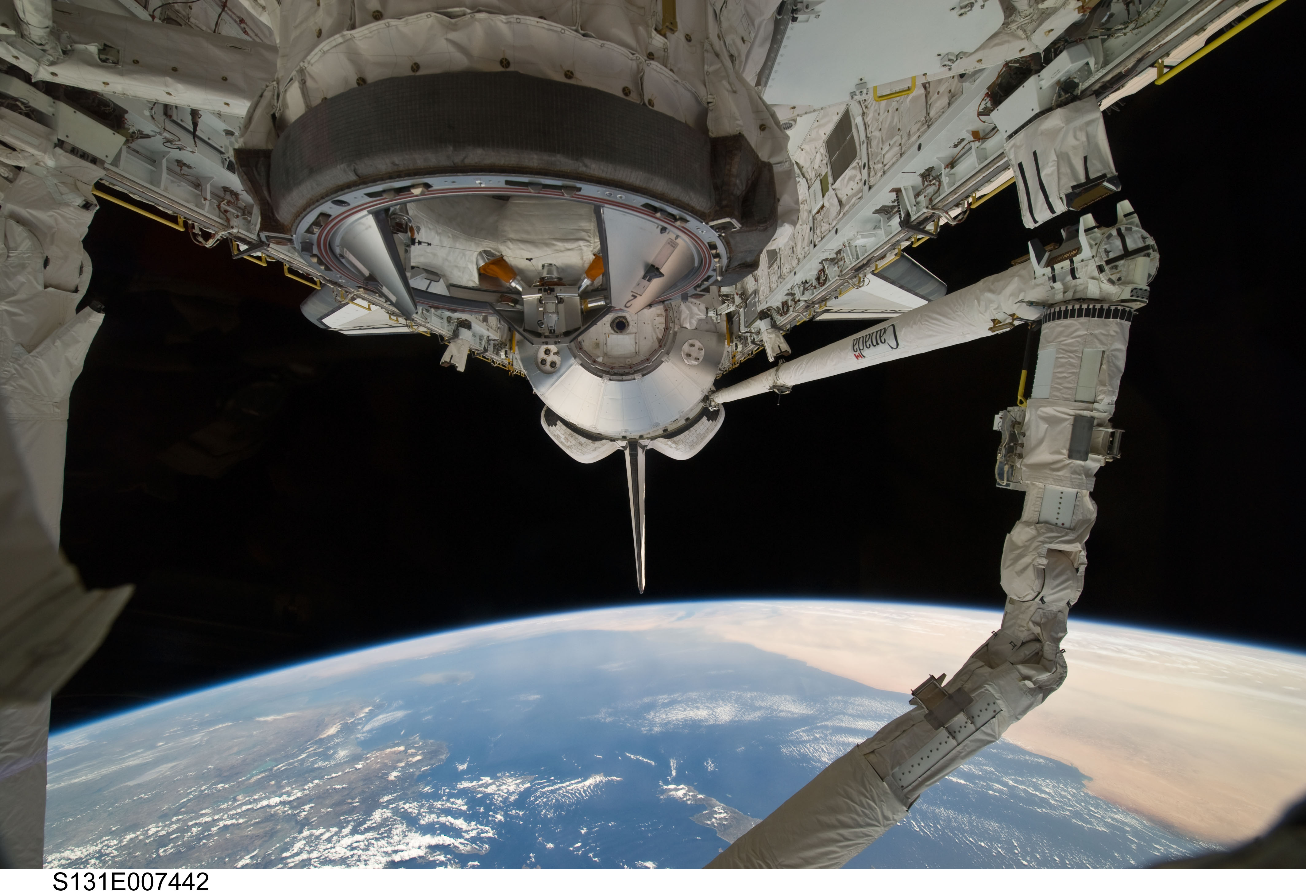 Earth Observation and PLB with RMS, OBSS and MPLM