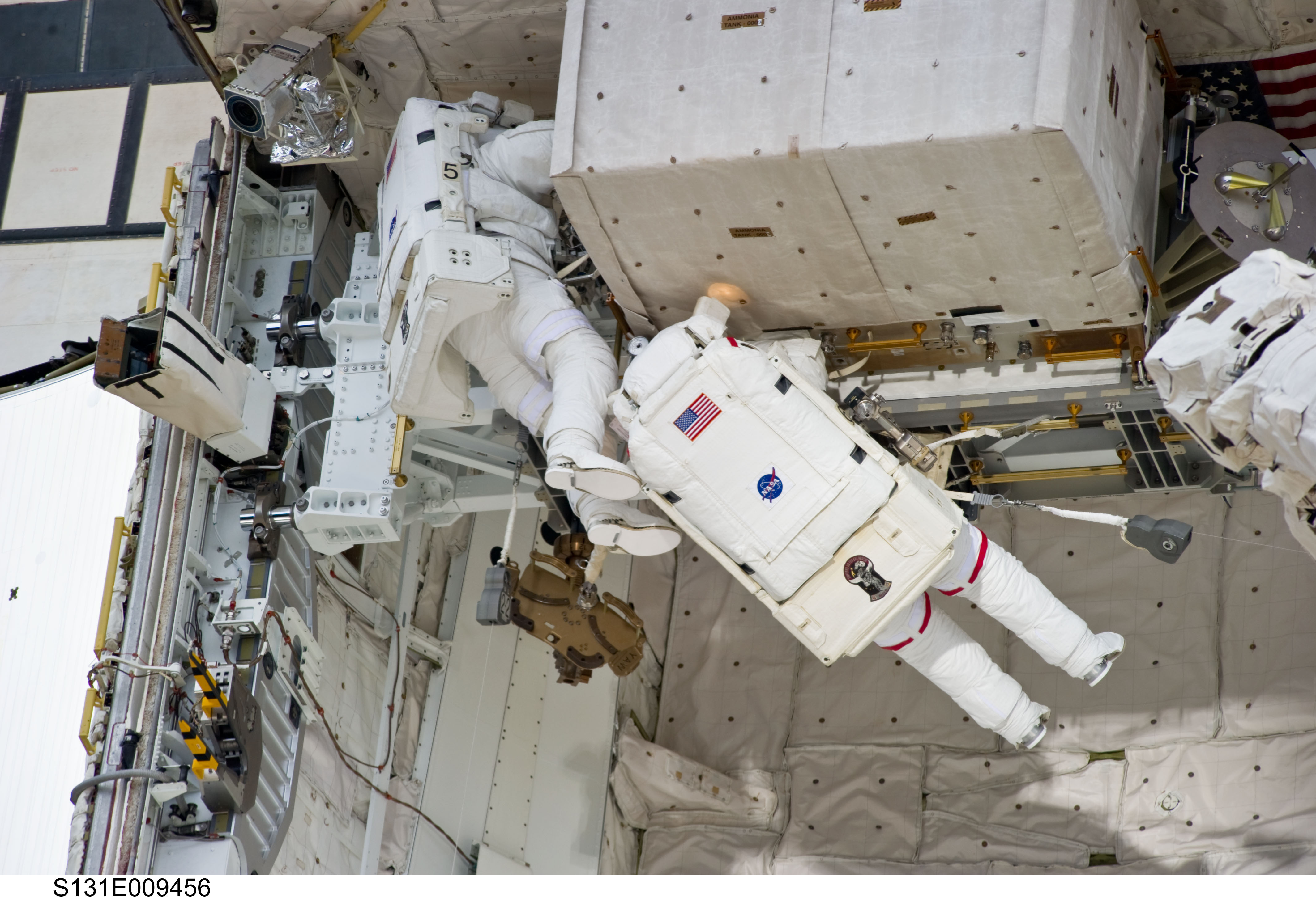 STS-131 EVA 3 PLB Setup and ATA LMC Install
