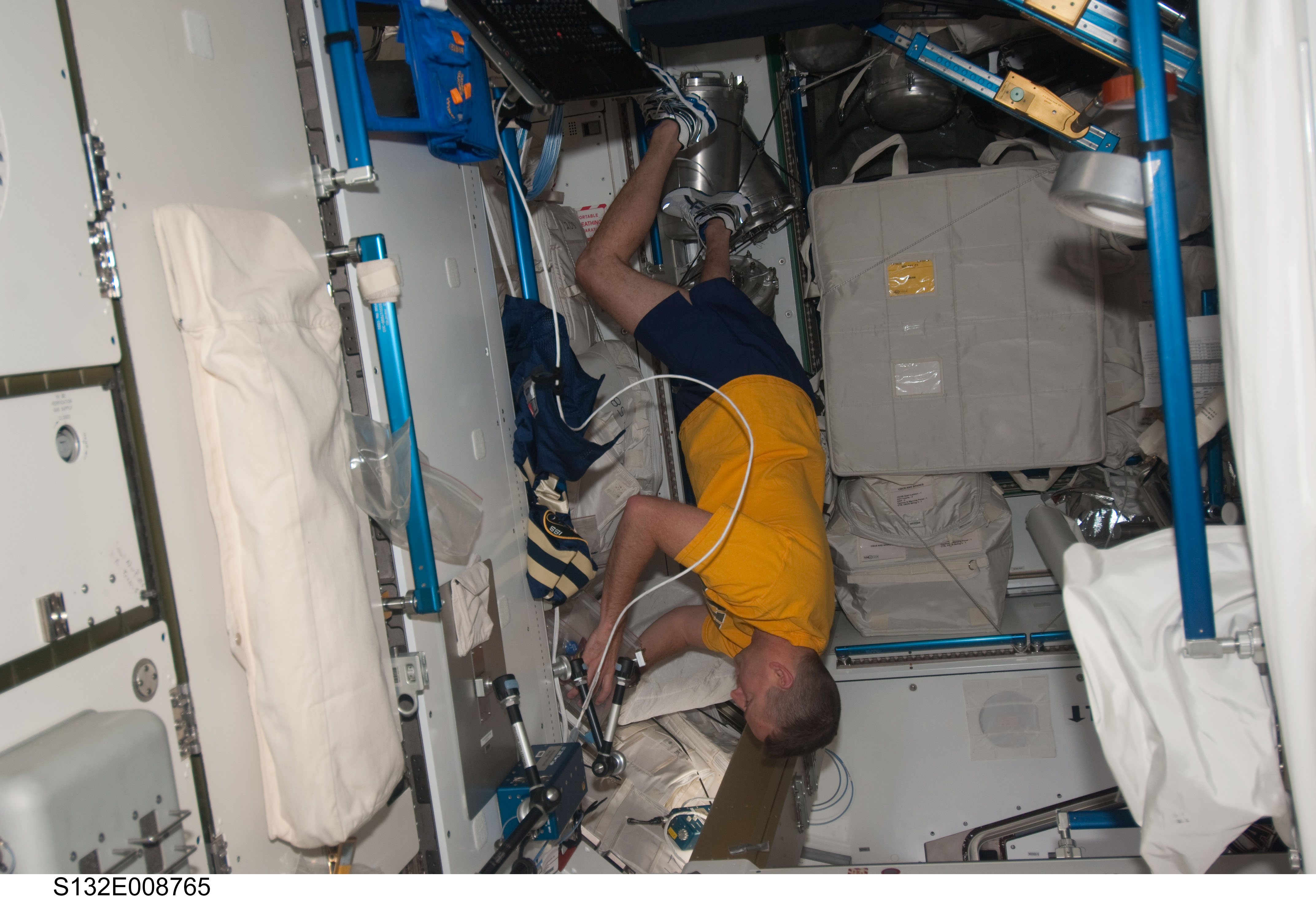 Ham works in the Node 2 during Joint Operations