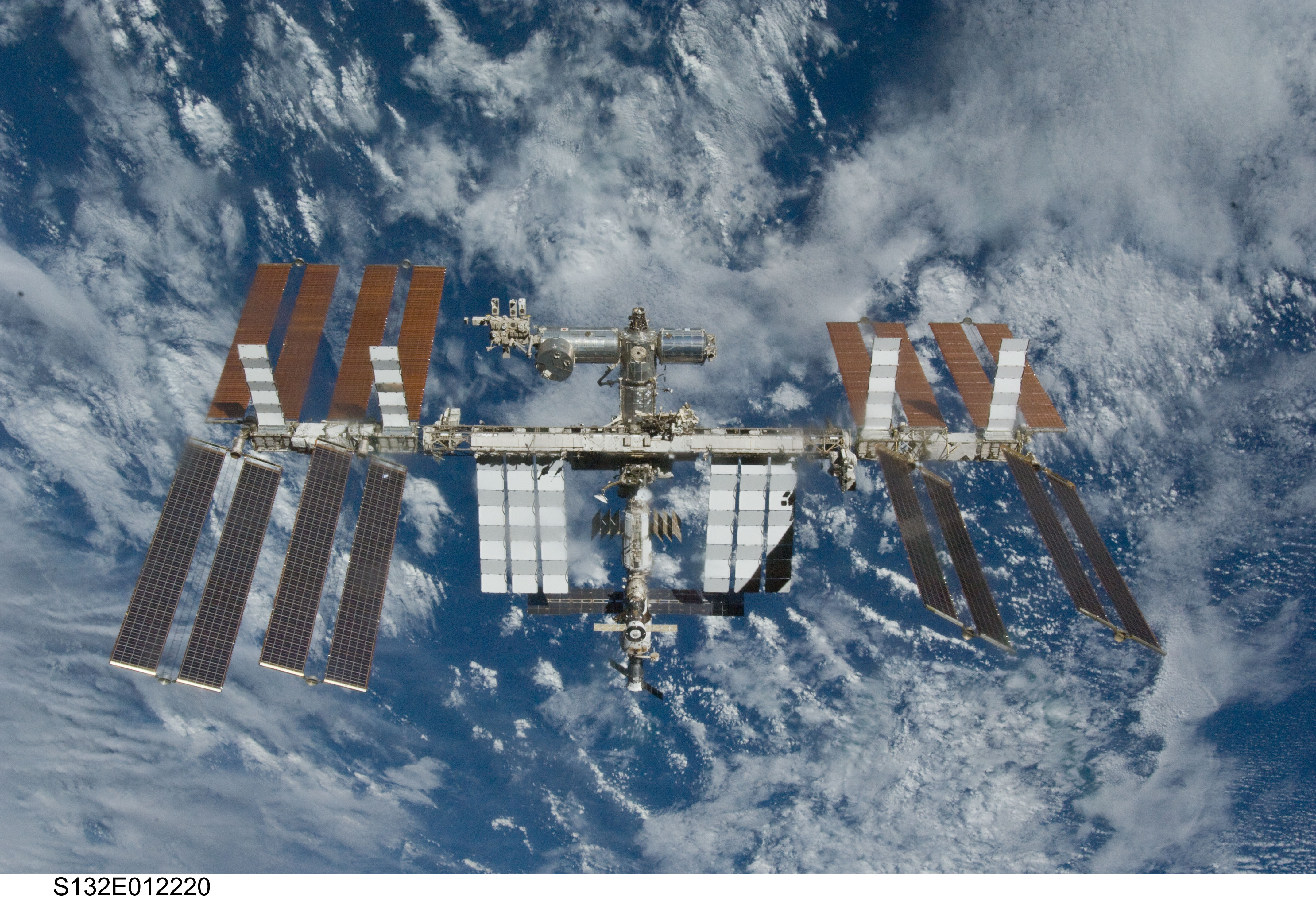 Flyaround view of ISS after undocking