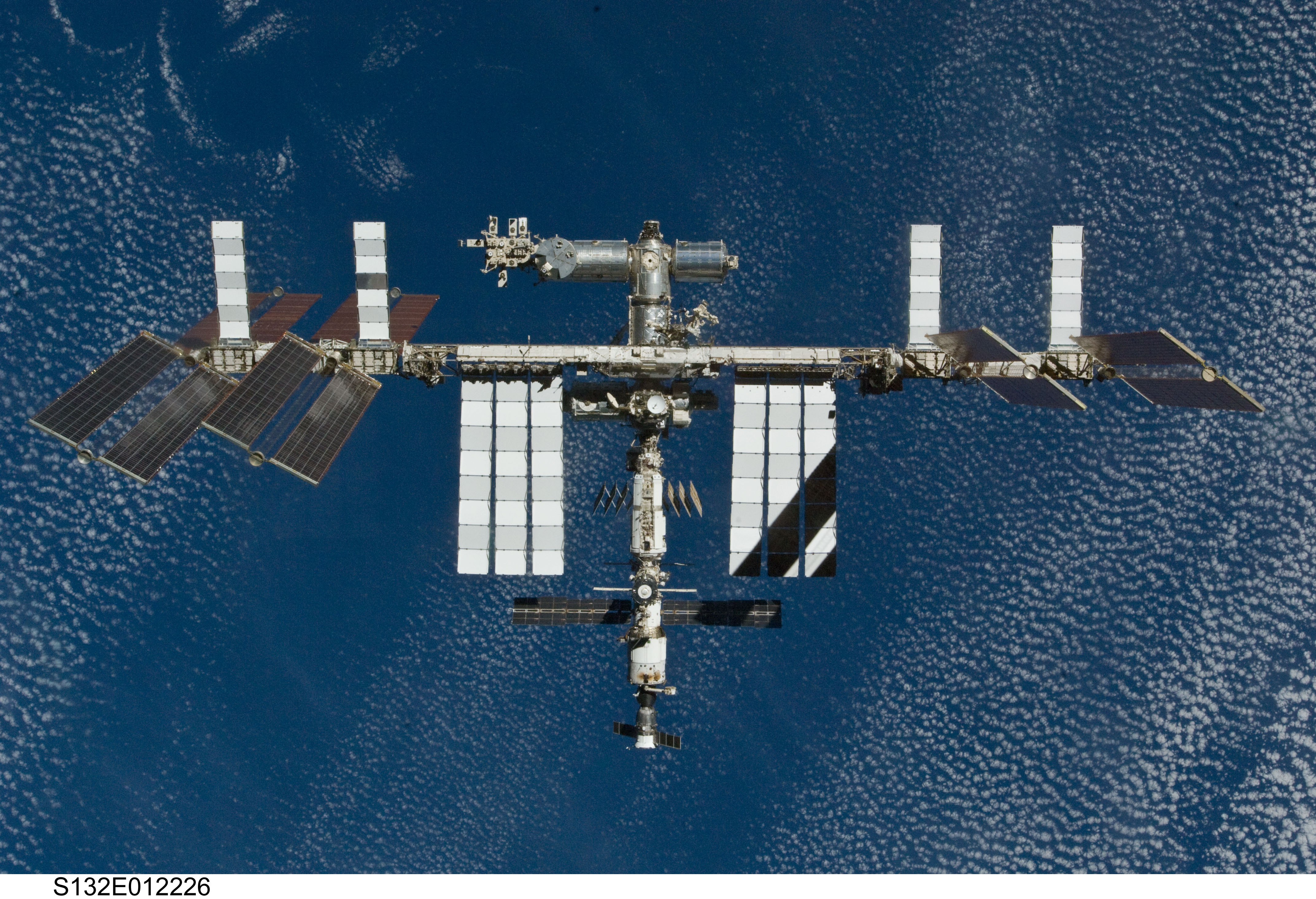 Flyaround view of ISS after undocking