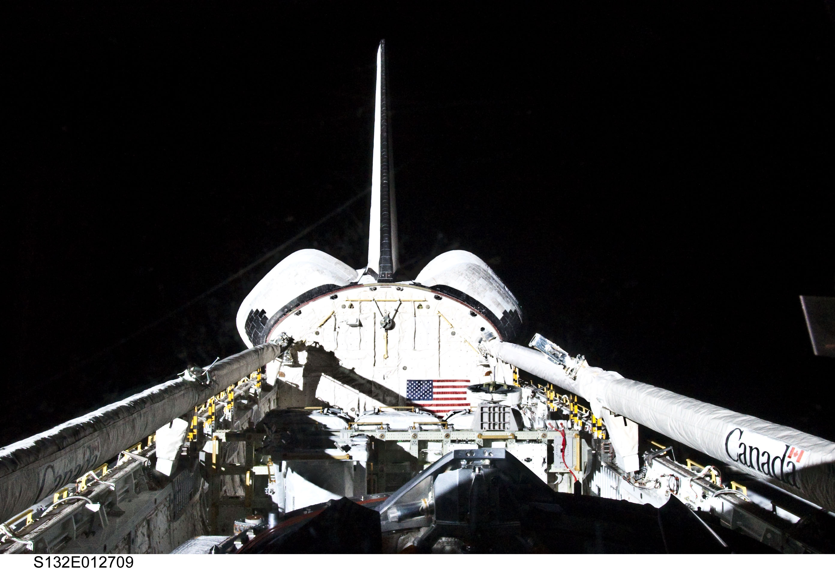 Payload Bay on STS-132 Space Shuttle Atlantis