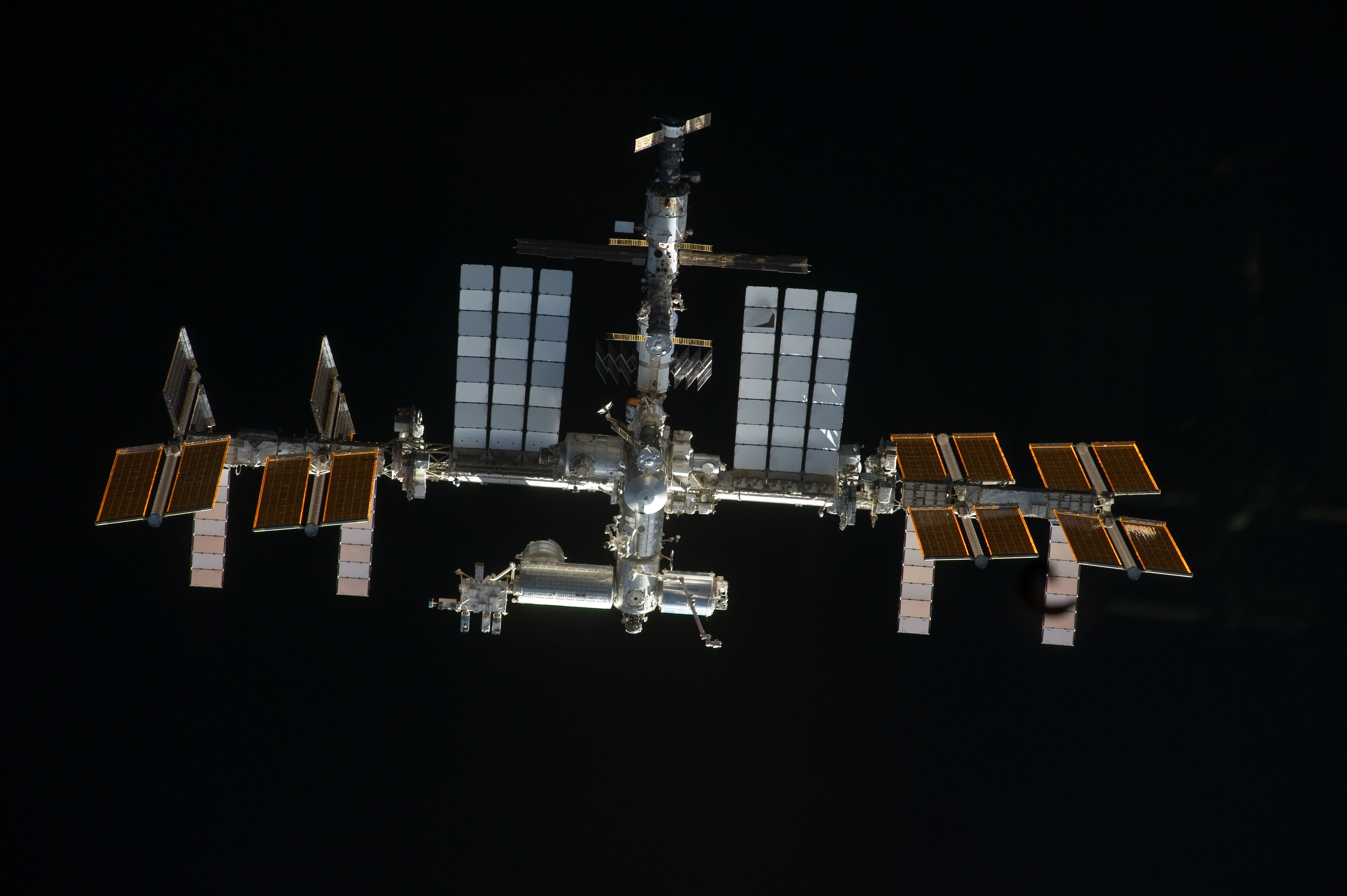ISS during STS-135 Approach