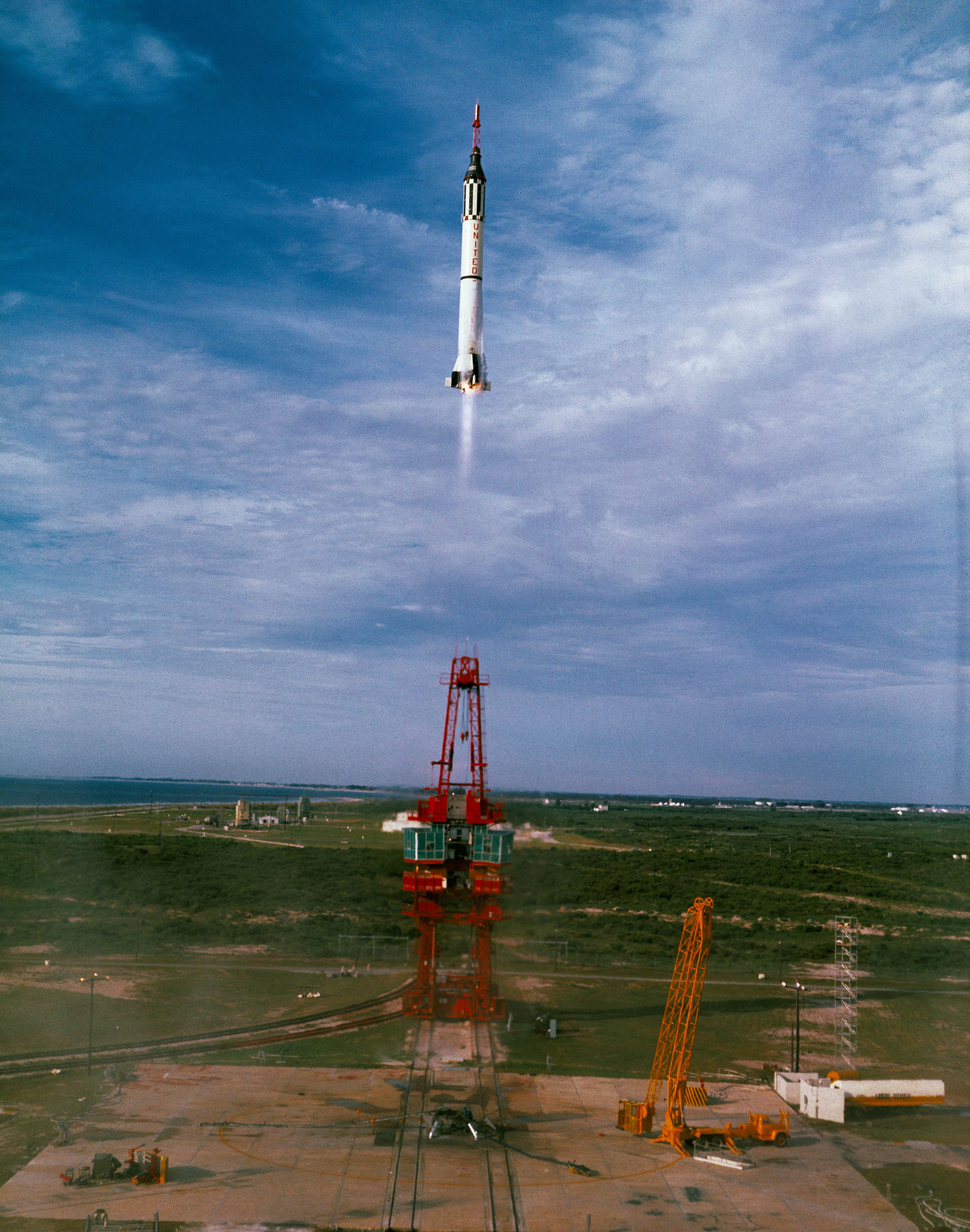 Mercury-Redstone 4 spacecraft launching