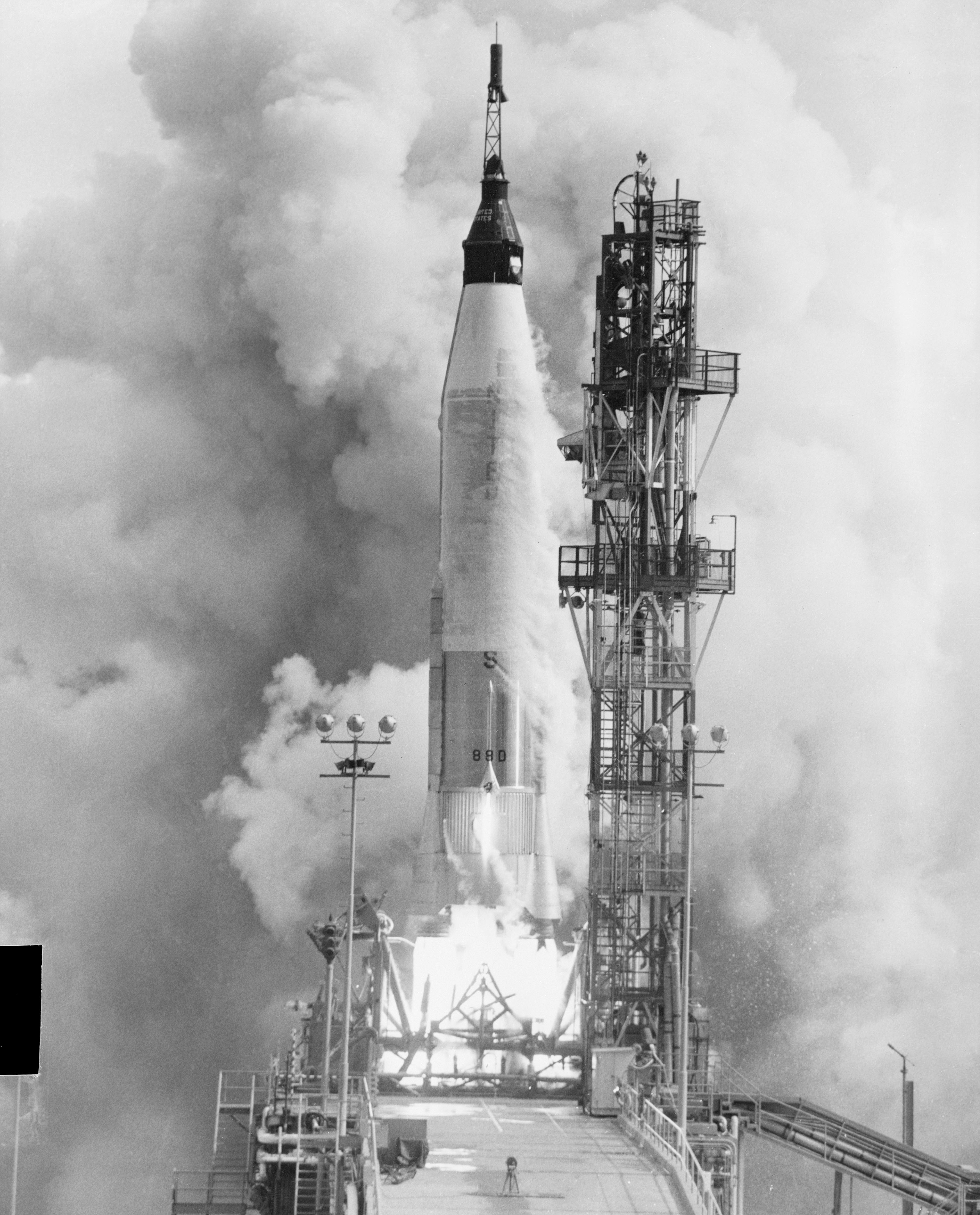 LIFTOFF - MERCURY-ATLAS (MA)-4 - CAPSULE 8A - CAPE