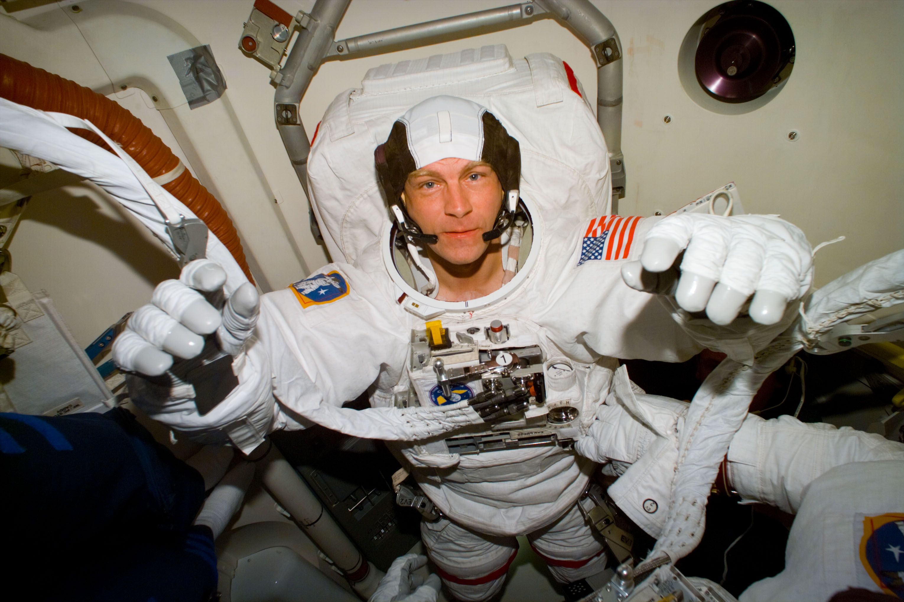 Mission Specialists in Airlock