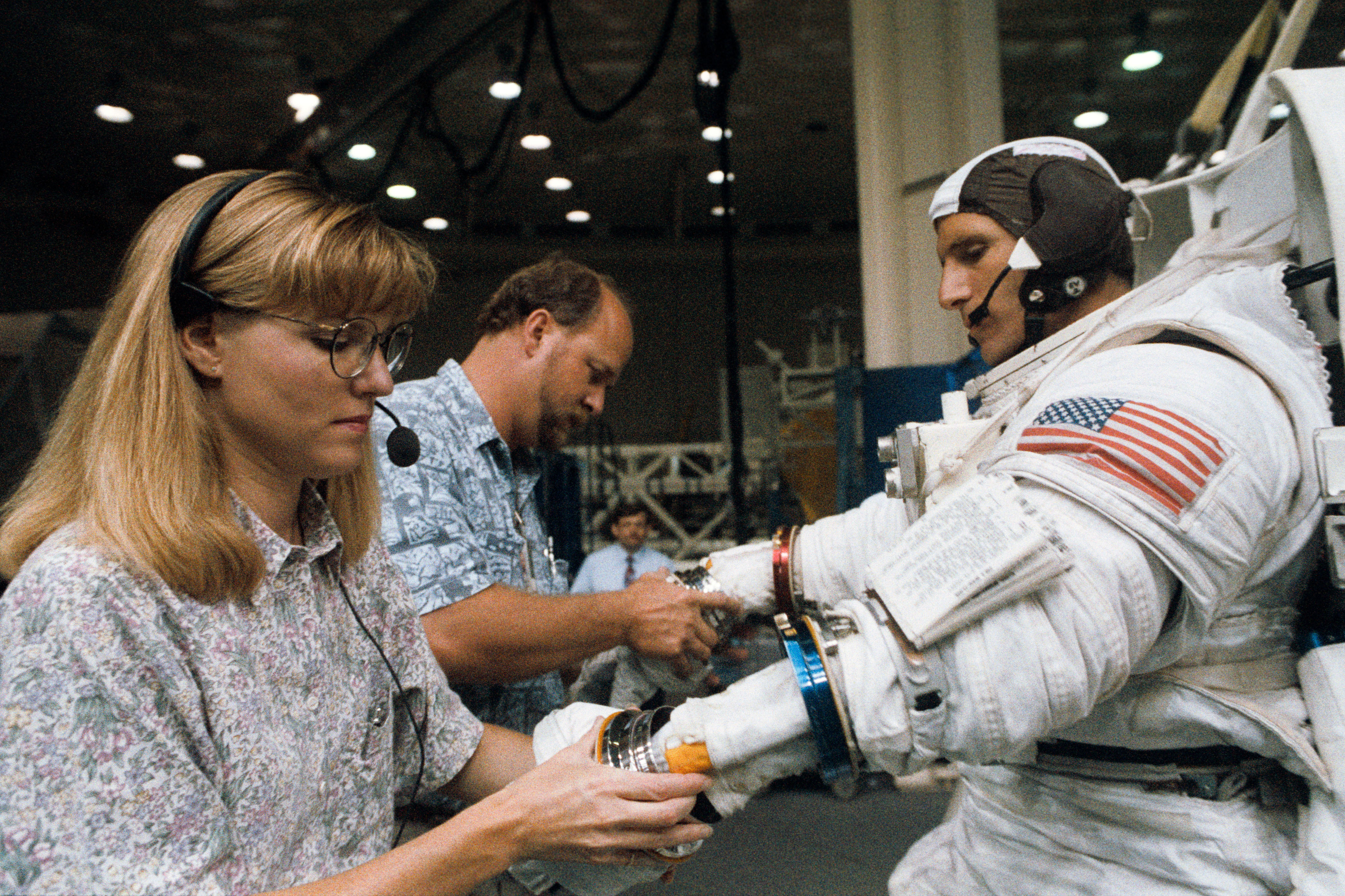 STS-64 extravehicular activity training view