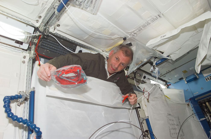 CDR Cockrell in U.S. Laboratory /Destiny rack