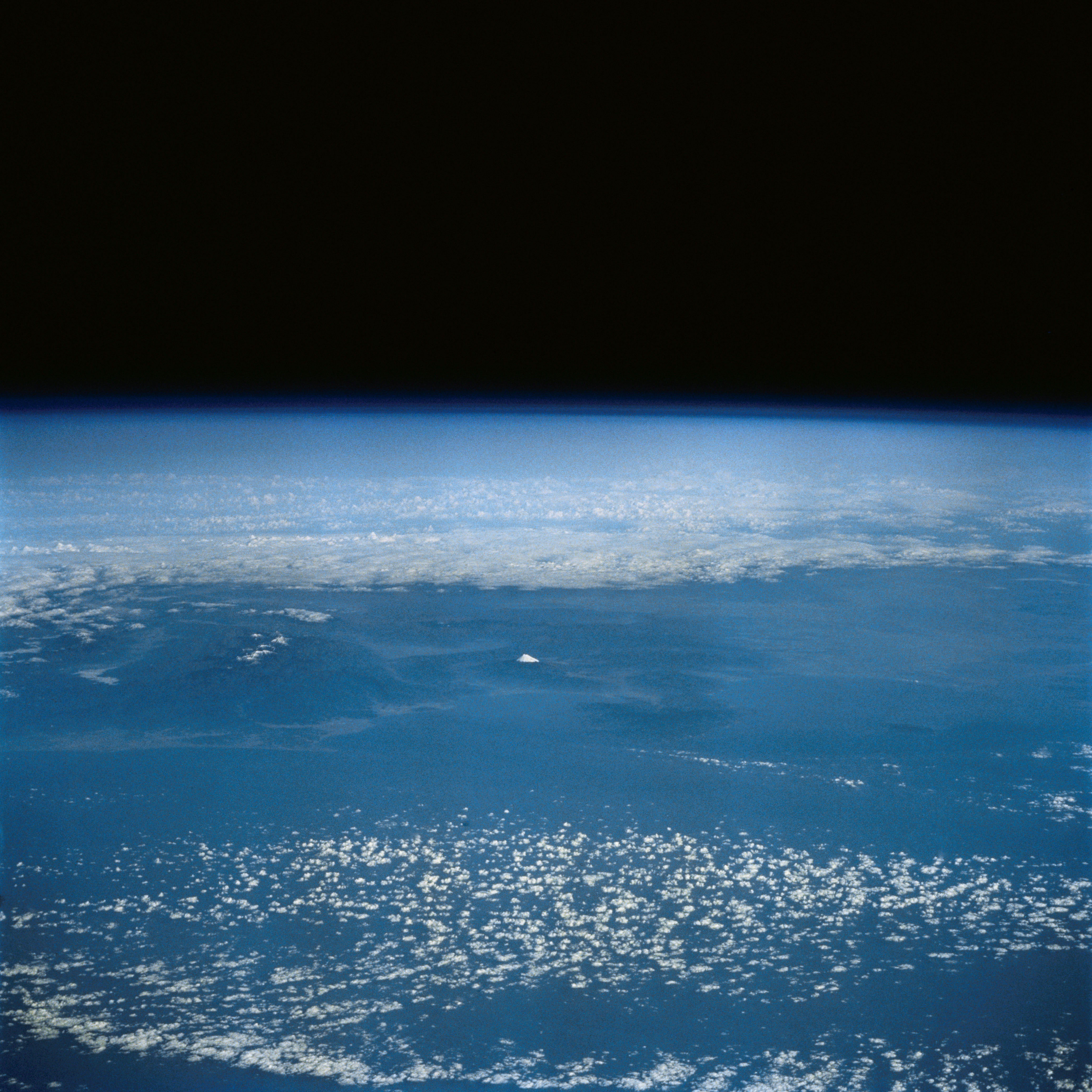 Distant Mt. Fuji, Island of Honshu Japan