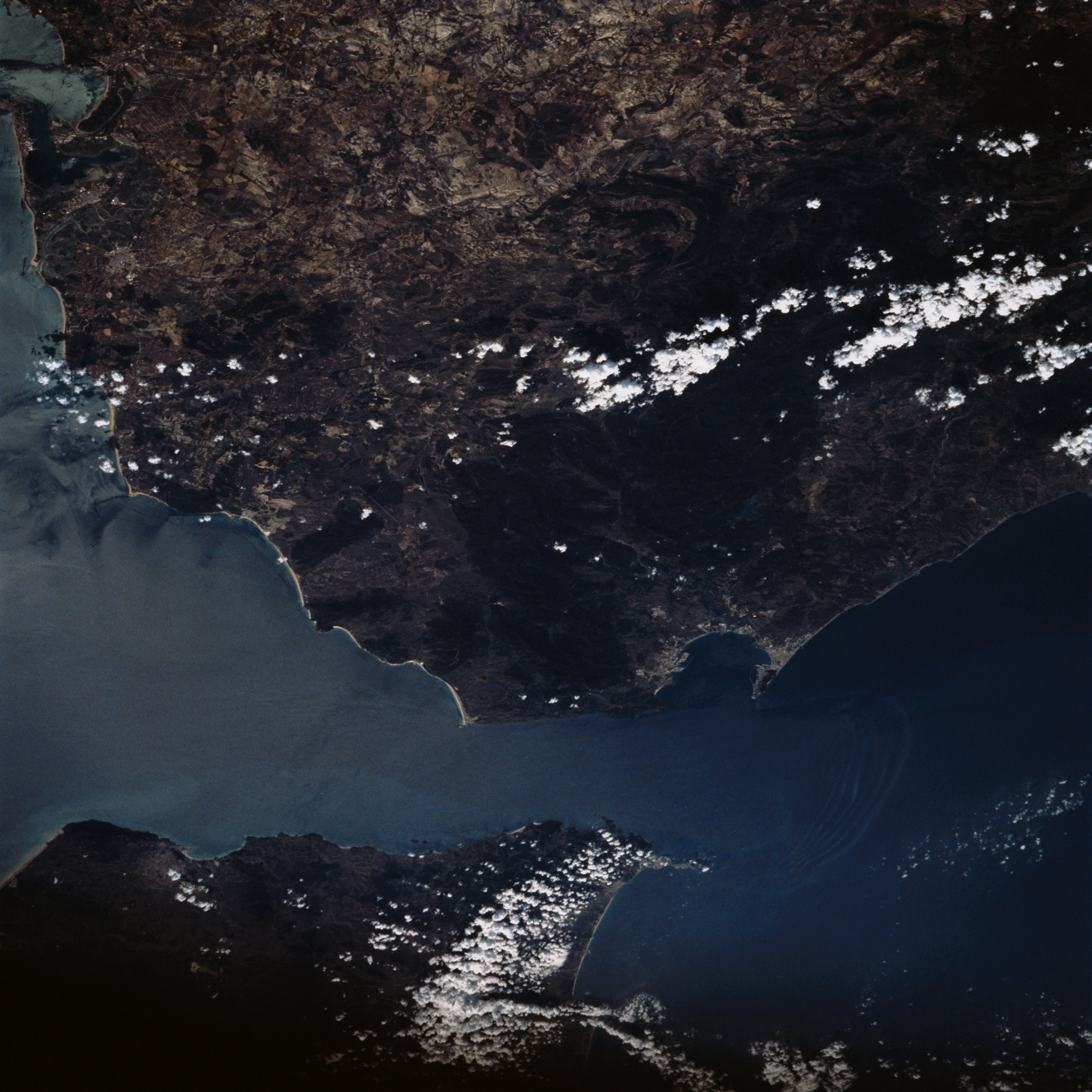 Strait of Gibraltar as seen from STS-58