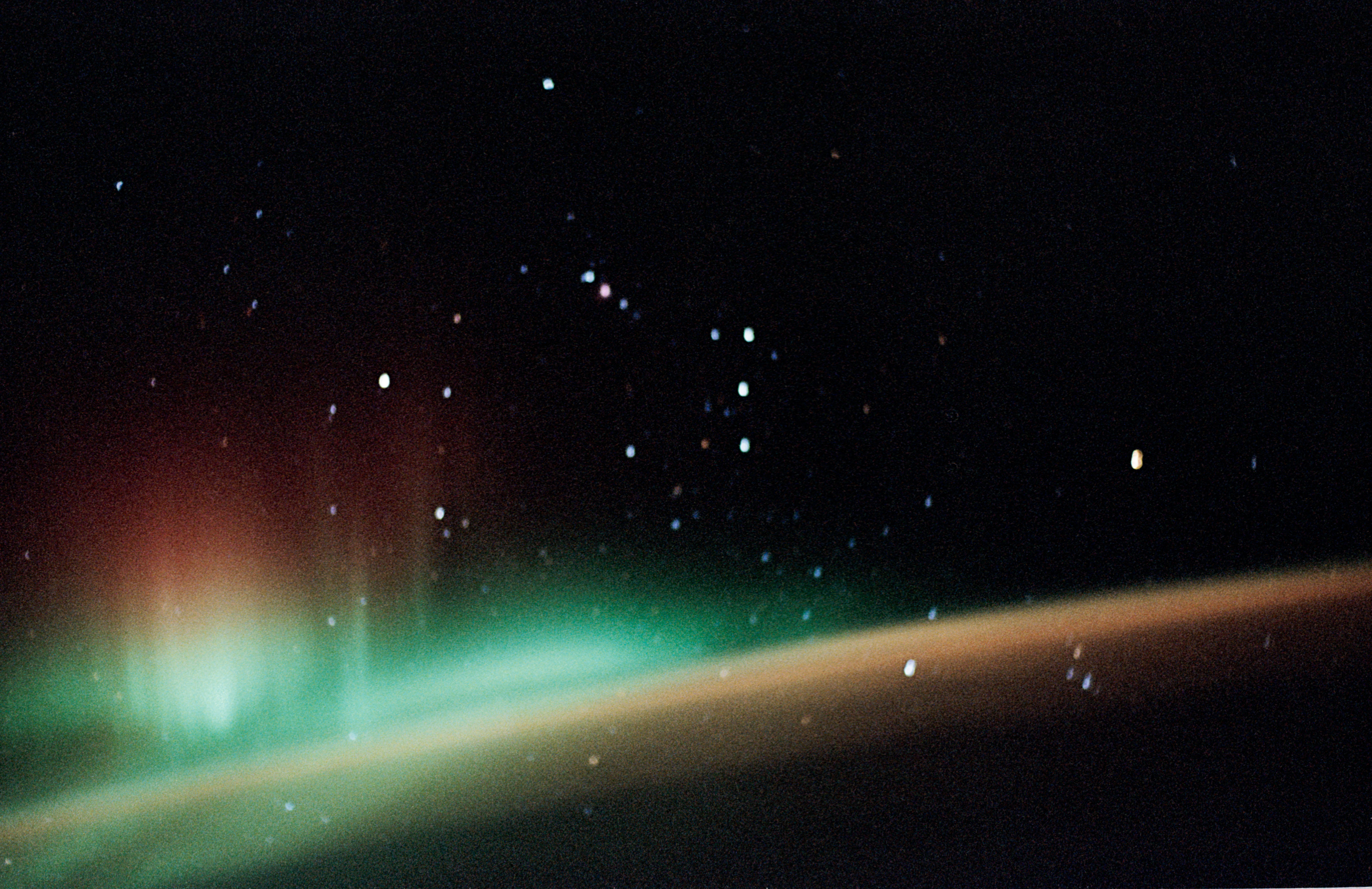 Aurora over Earth limb