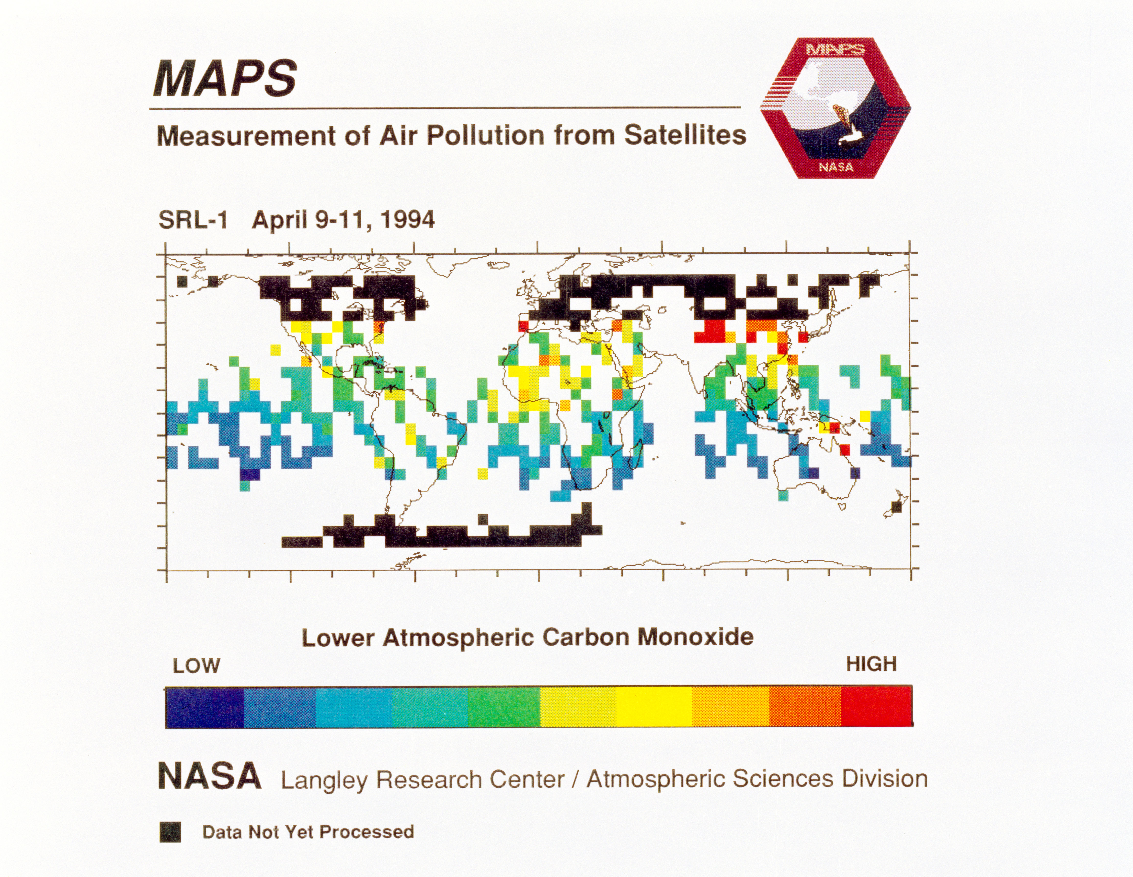 STS-59 MAPS experiment view