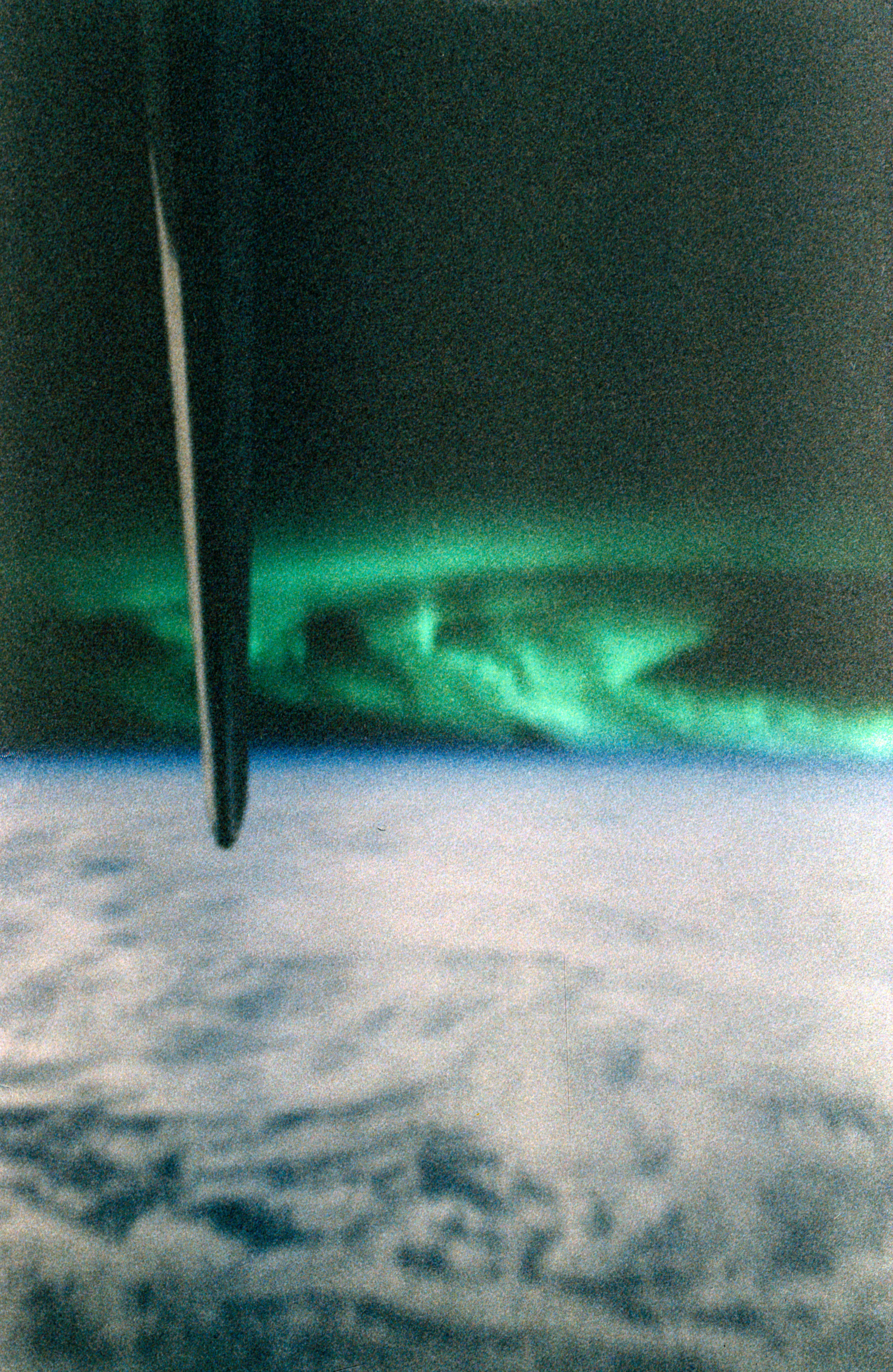Aurora Australis taken from the shuttle Discovery during STS-85 mission