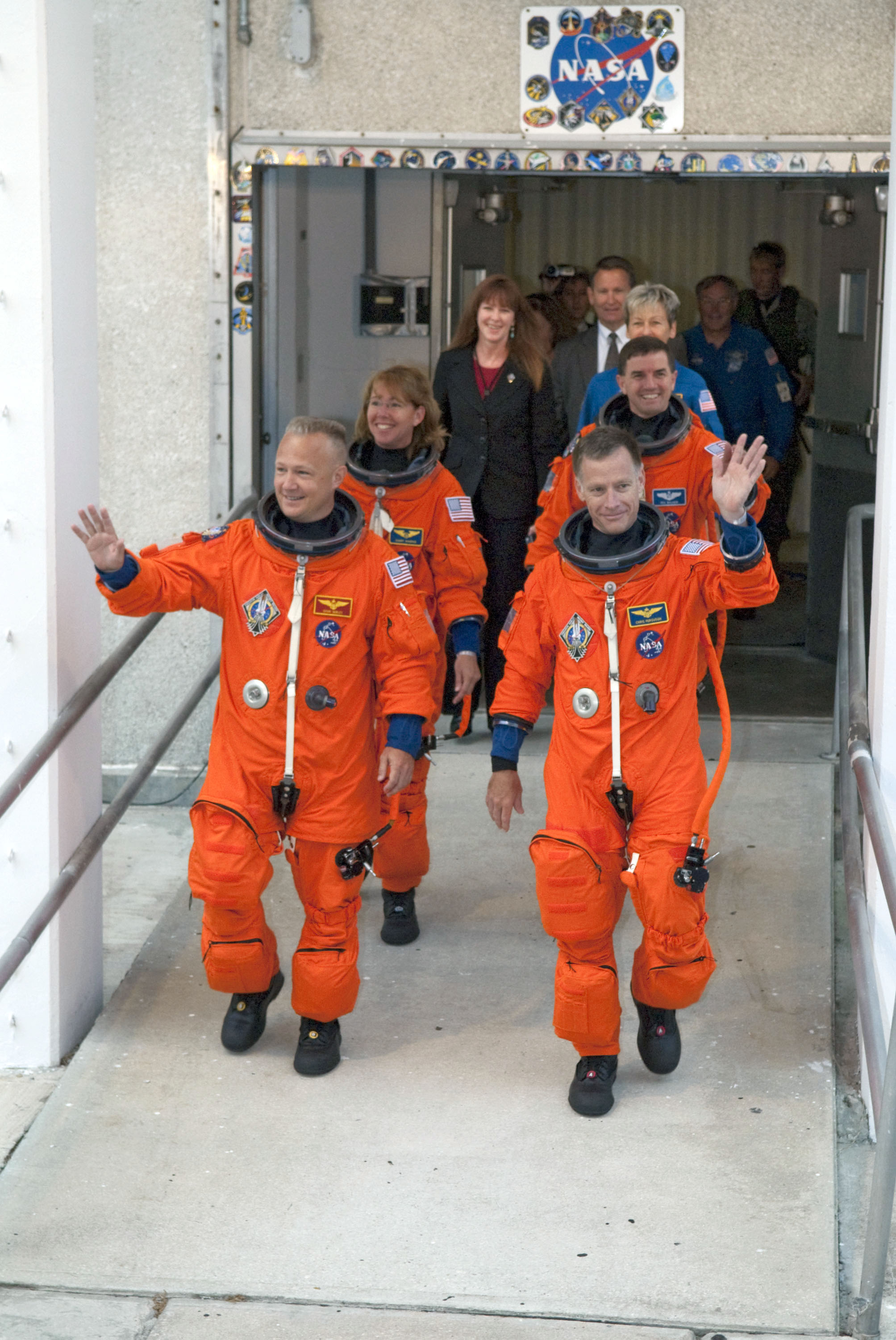 STS-135 Crew Walkout to Astrovan