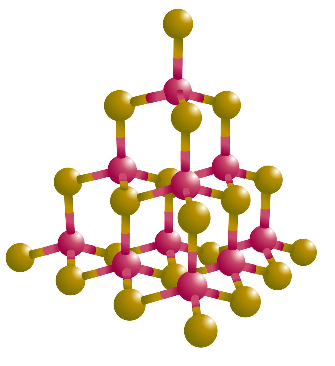 Cadmium sulfide -- a semiconductor material -- can be grown in nanoclusters. Small molecules of cadmium sulfide, shown here, can be prepared by traditional chemical methods. However, if larger, more uniform nanoparticles of cadmium sulfide could be fabricated, they may be used to improve electronic devices such as light emitting diodes and diode lasers. Using a NASA grant, Dr. Jimmy Mays of the University of Alabama at Birmingham is studying whether microgravity will enhance the size and shape of a nanoparticle. This experiment is managed by the Microgravity Research Program Office at NASA's Marshall Spce Flight Center in Huntsville, AL. Photo credit: NASA/Marshall Space Flight Center 