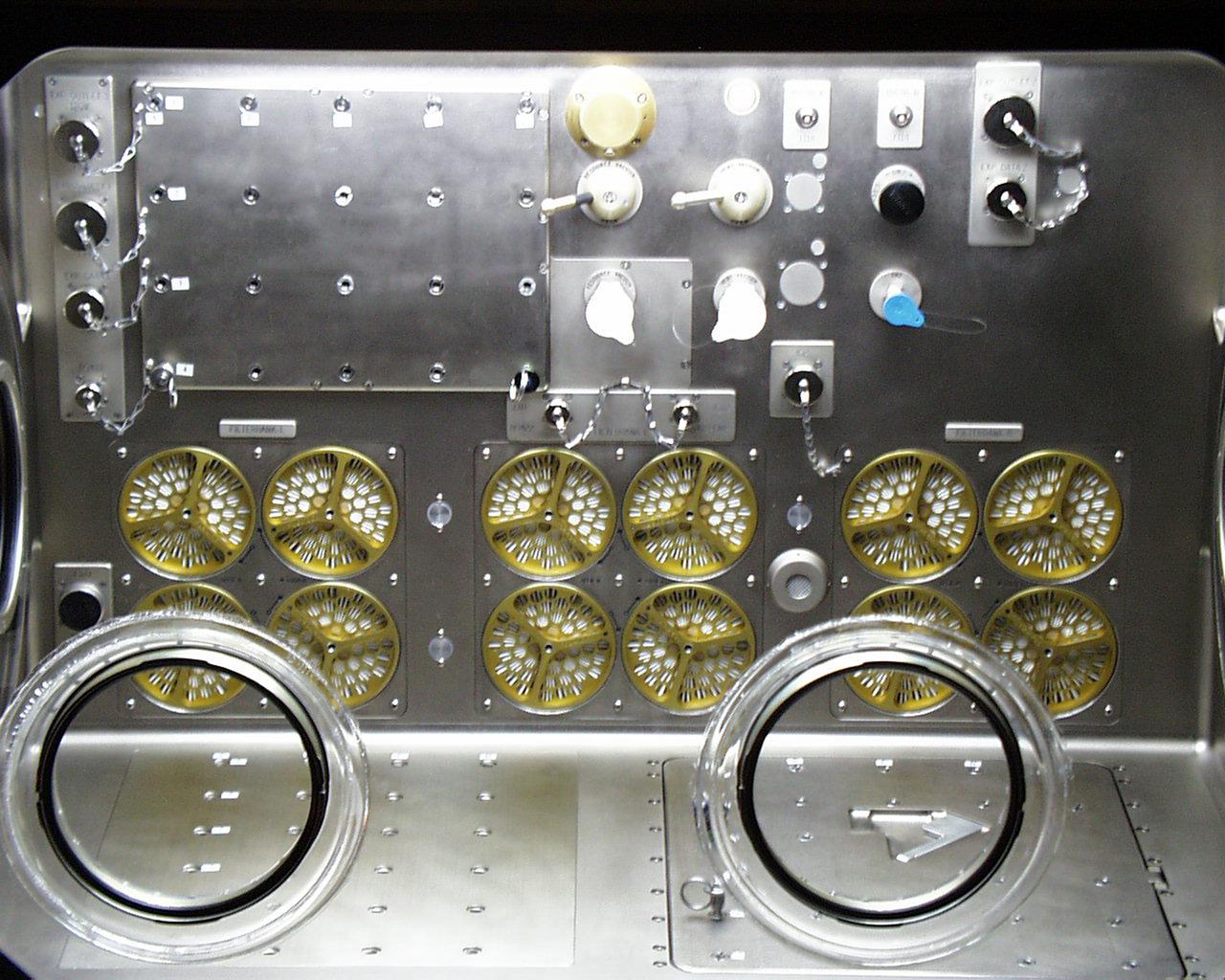 Interior lights give the Microgravity Science Glovebox (MSG) the appearance of a high-tech juke box. The European Space Agency (ESA) and NASA are developing the MSG for use aboard the International Space Station (ISS). Scientists will use the MSG to carry out multidisciplinary studies in combustion science, fluid physics and materials science. The MSG is managed by NASA's Marshall Space Flight Center (MSFC). Photo Credit: NASA/MSFC