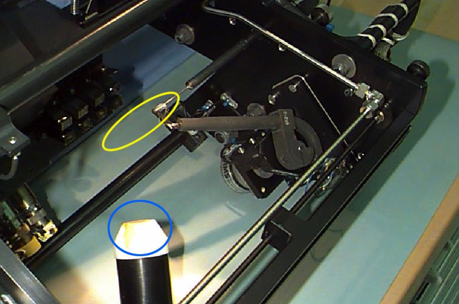 Interior of the Equipment Module for the Laminar Soot Processes (LSP-2) experiment that fly in the STS-107 Research 1 mission in 2002 (LSP-1 flew on Microgravity Sciences Lab-1 mission in 1997). The principal investigator is Dr. Gerard Faeth of the University of Michigan. LSP uses a small jet burner (yellow ellipse), similar to a classroom butane lighter, that produces flames up to 60 mm (2.3 in) long. Measurements include color TV cameras and a radiometer or heat sensor (blue circle), and laser images whose darkness indicates the quantity of soot produced in the flame. Glenn Research in Cleveland, OH, manages the project.