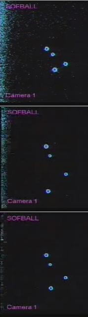 The potential for investigating combustion at the limits of flammability, and the implications for spacecraft fire safety, led to the Structures Of Flame Balls At Low Lewis-number (SOFBALL) experiment flown twice aboard the Space Shuttle in 1997. The success there led to on STS-107 Research 1 mission plarned for 2002. Shown here are video frames captured during the Microgravity Sciences Lab-1 mission in 1997. Flameballs are intrinsically dim, thus requiring the use of image intensifiers on video cameras. The principal investigator is Dr. Paul Ronney of the University of Southern California, Los Angeles. Glenn Research in Cleveland, OH, manages the project.