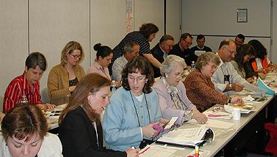 The arnual conference for the Educator Resource Center Network (ERCN) Coordinators was held at Glenn Research Center at Lewis Field in Cleveland, Ohio. The conference included participants from NASA's Educator Resource Centers located throughout the country. The Microgravity Science Division at Glenn sponsored a Microgravity Day for all the conference participants. This image is from a digital still camera; higher resolution is not available.