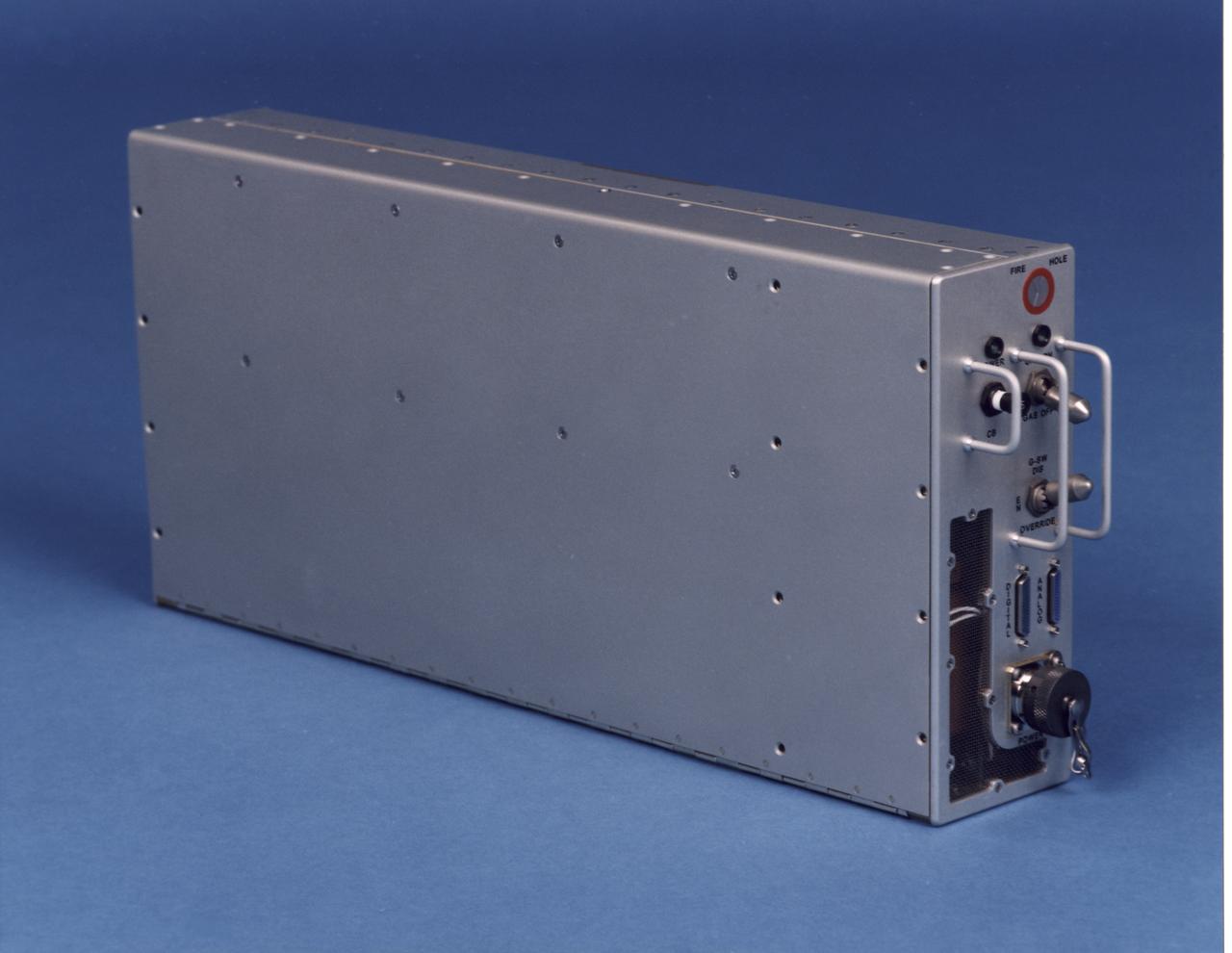 Electronics control module for the NASA Bioreactor. The NASA Bioreactor provides a low turbulence culture environment which promotes the formation of large, three-dimensional cell clusters. The Bioreactor is rotated to provide gentle mixing of fresh and spent nutrient without inducing shear forces that would damage the cells. Due to their high level of cellular organization and specialization, samples constructed in the bioreactor more closely resemble the original tumor or tissue found in the body. The work is sponsored by NASA's Office of Biological and Physical Research. The bioreactor is managed by the Biotechnology Cell Science Program at NASA's Johnson Space Center (JSC). NASA-sponsored bioreactor research has been instrumental in helping scientists to better understand normal and cancerous tissue development. In cooperation with the medical community, the bioreactor design is being used to prepare better models of human colon, prostate, breast and ovarian tumors. Cartilage, bone marrow, heart muscle, skeletal muscle, pancreatic islet cells, liver and kidney are just a few of the normal tissues being cultured in rotating bioreactors by investigators.