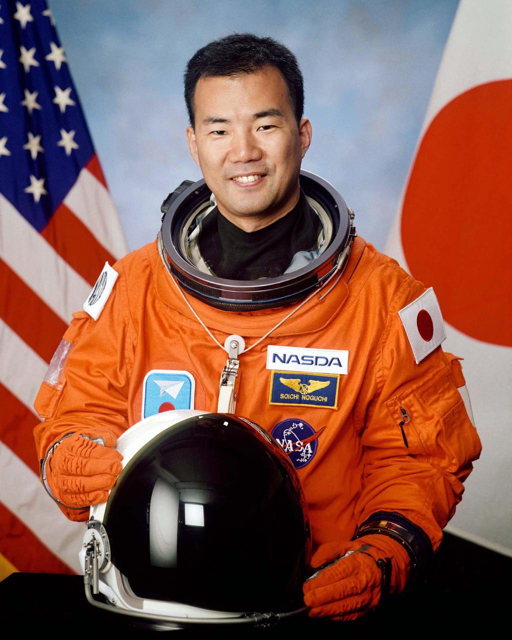 KENNEDY SPACE CENTER, FLA.  -  Official portrait of Soichi Noguchi, mission specialist on STS-114.  Noguchi represents the Japan Aerospace Exploration Agency (JAXA)