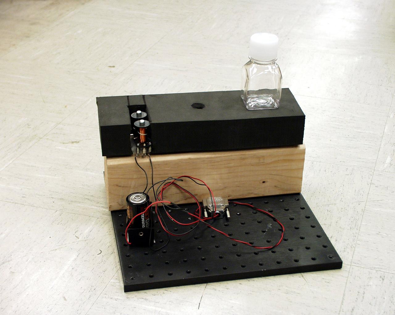 Student-designed and -built apparatus for the second Dropping in a Microgravity Environment (DIME) competition held April 23-25, 2002, at NASA's Glenn Research Center. Competitors included two teams from Sycamore High School, Cincinnati, OH, and one each from Bay High School, Bay Village, OH, and COSI Academy, Columbus, OH. DIME is part of NASA's education and outreach activities. Details are on line at http://microgravity.grc.nasa.gov/DIME_2002.html.
