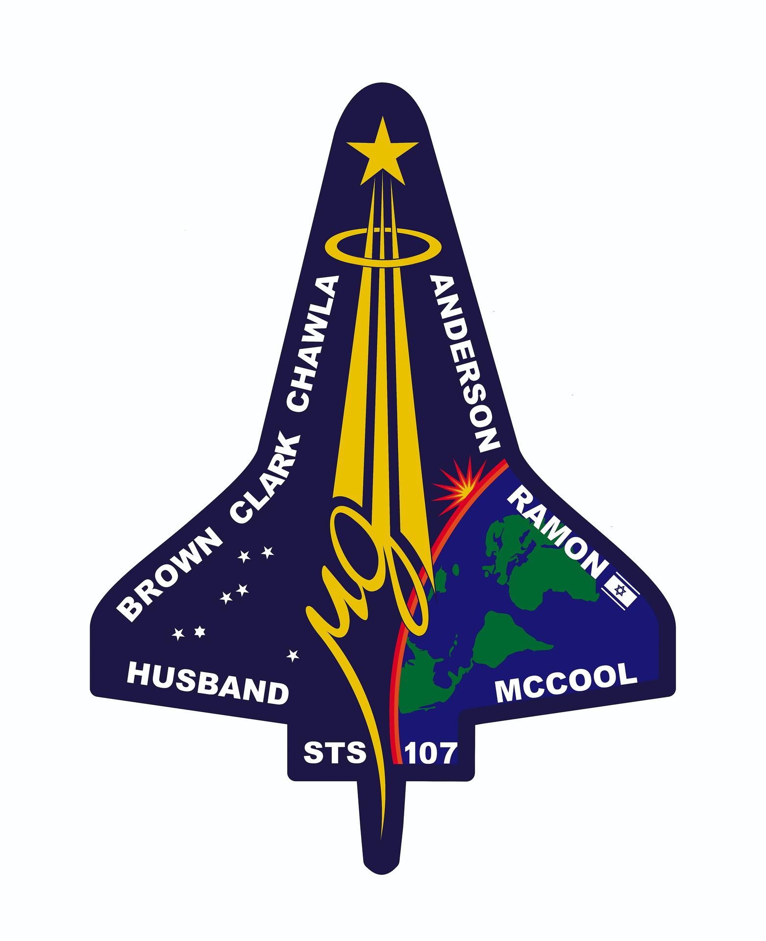 The STS-107 mission insignia